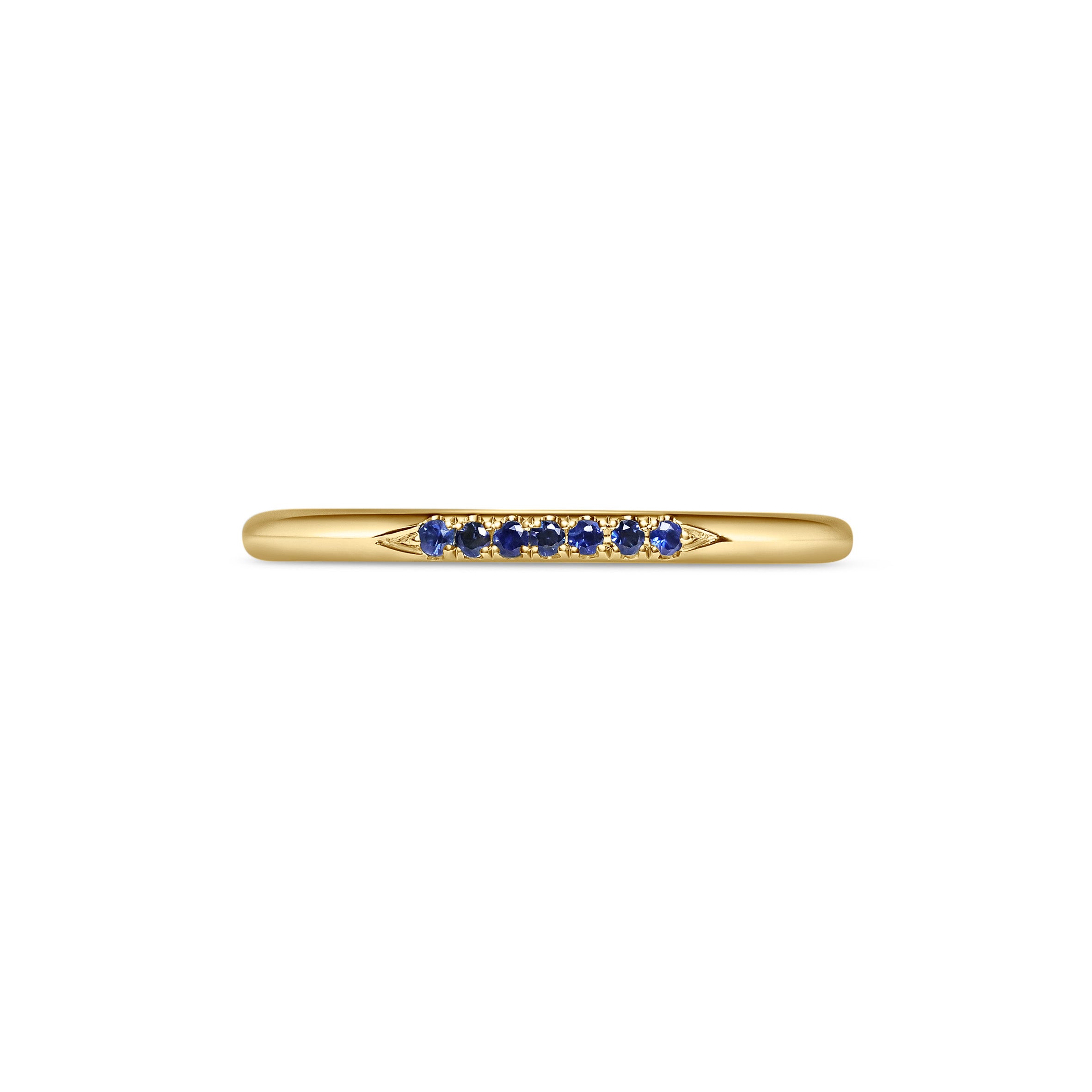 The Skinny Stone Band - Sapphires by East London jeweller Rachel Boston | Discover our collections of unique and timeless engagement rings, wedding rings, and modern fine jewellery.