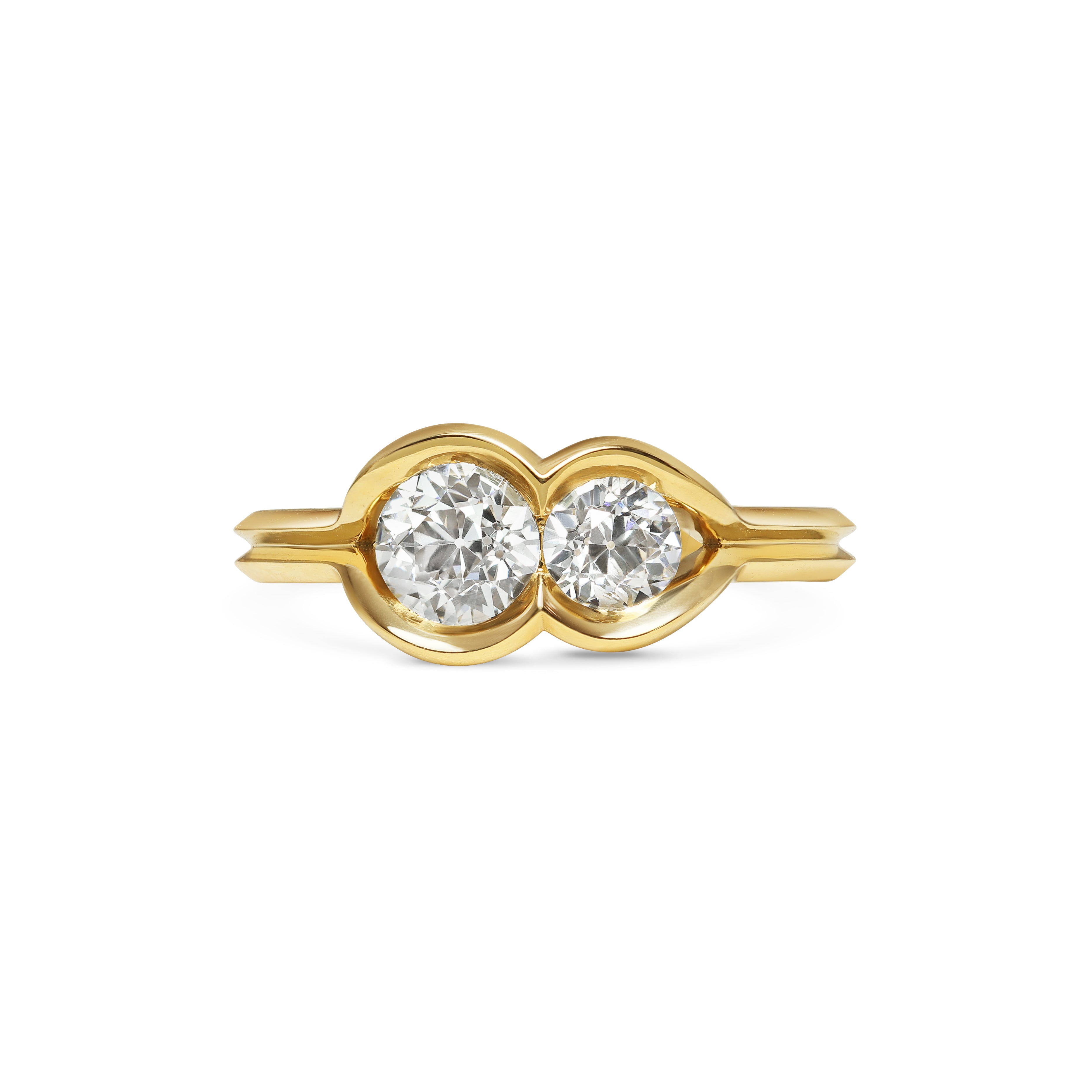 The X- RICARD Ring by East London jeweller Rachel Boston | Discover our collections of unique and timeless engagement rings, wedding rings, and modern fine jewellery.