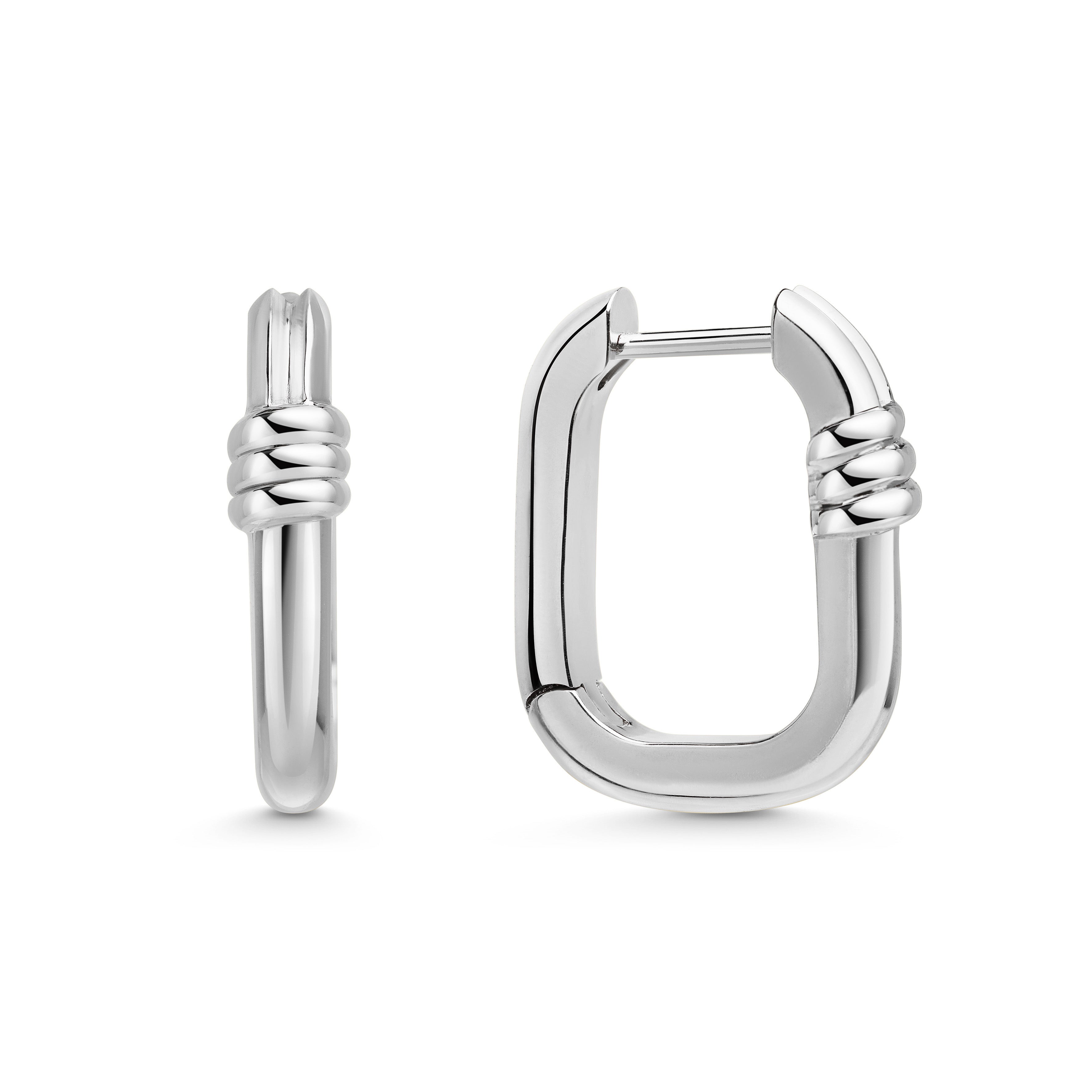 The BIND HOOP EARRINGS by East London jeweller Rachel Boston | Discover our collections of unique and timeless engagement rings, wedding rings, and modern fine jewellery.