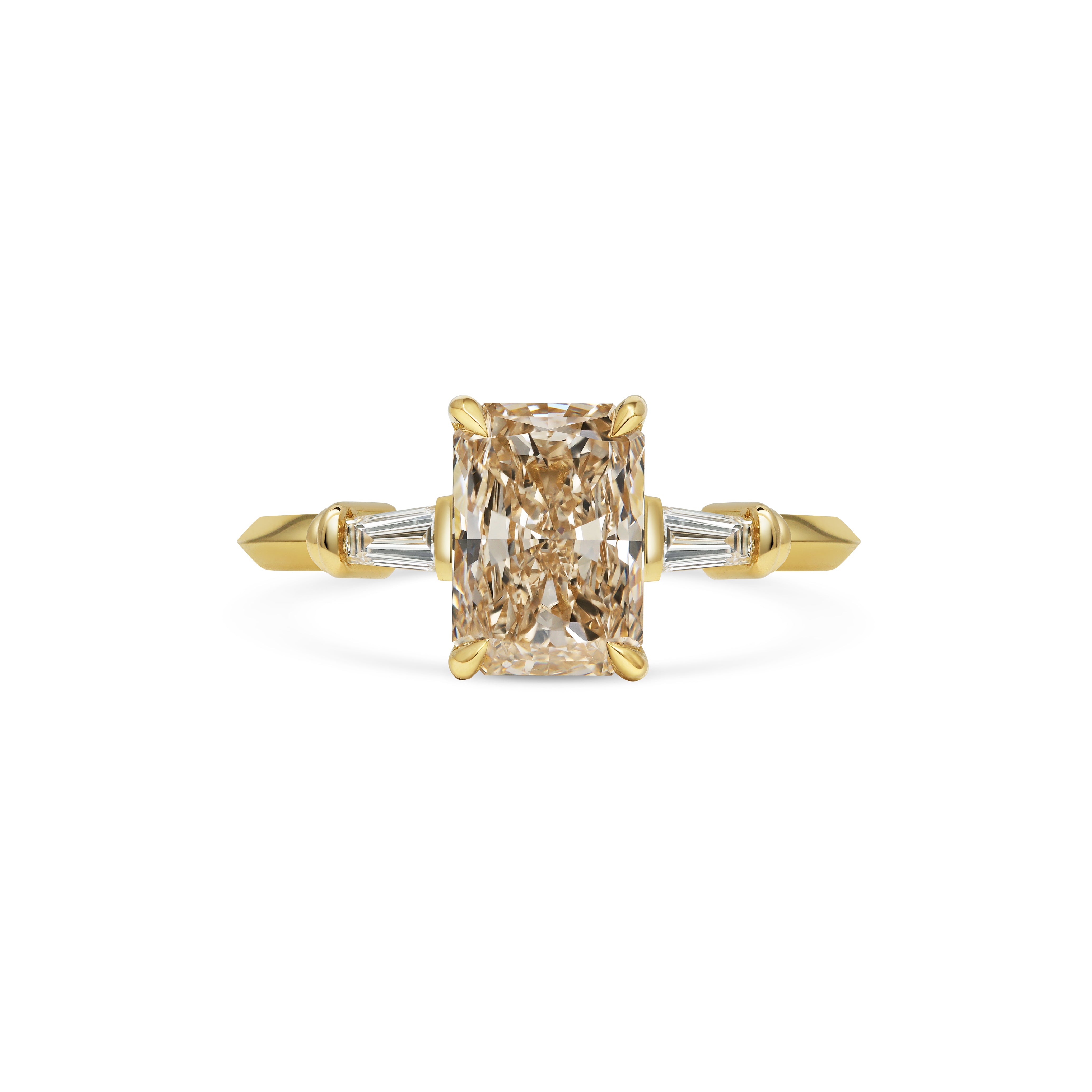 The Bette Ring - 1.50ct Champagne by East London jeweller Rachel Boston | Discover our collections of unique and timeless engagement rings, wedding rings, and modern fine jewellery.