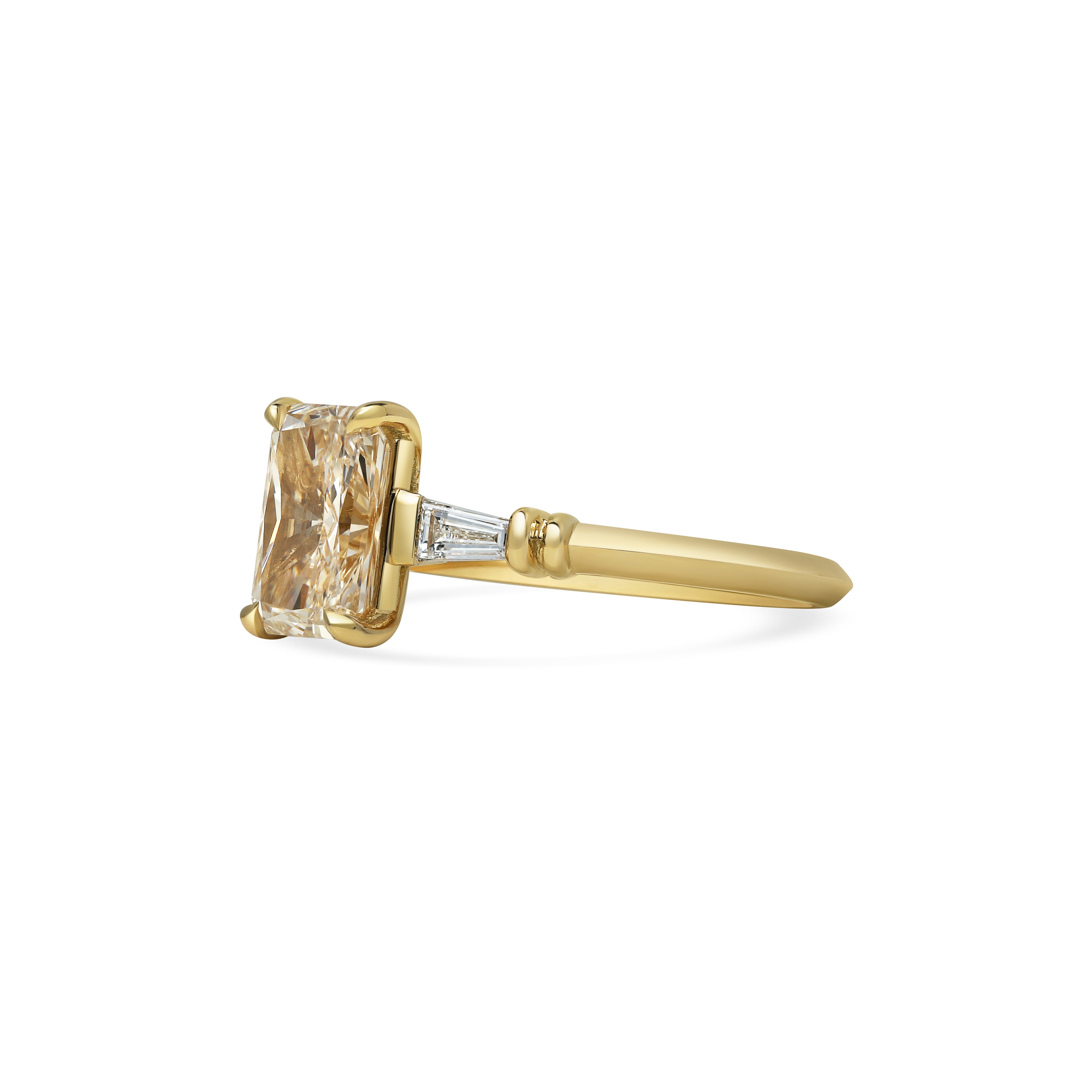 The Bette Ring - 1.50ct Champagne by East London jeweller Rachel Boston | Discover our collections of unique and timeless engagement rings, wedding rings, and modern fine jewellery.