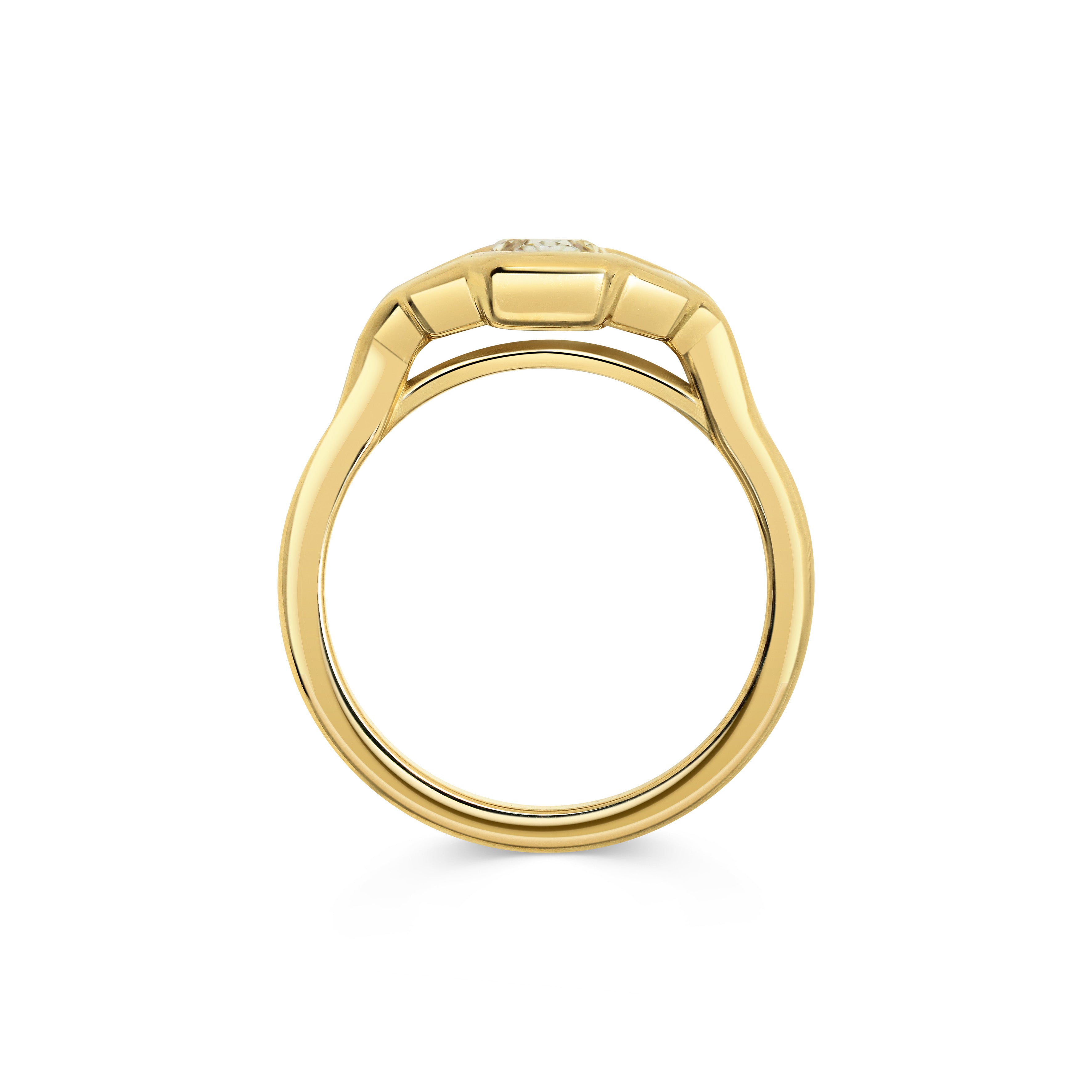 The Emmeline Ring by East London jeweller Rachel Boston | Discover our collections of unique and timeless engagement rings, wedding rings, and modern fine jewellery.