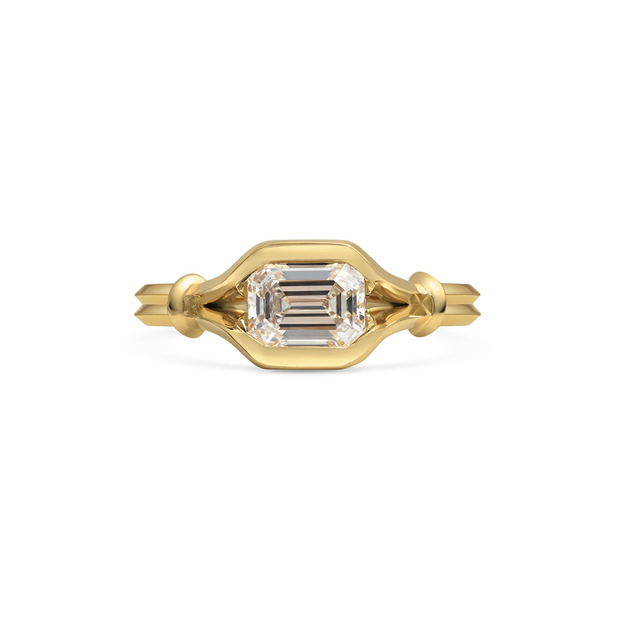 The IVO Ring by East London jeweller Rachel Boston | Discover our collections of unique and timeless engagement rings, wedding rings, and modern fine jewellery. - Rachel Boston Jewellery