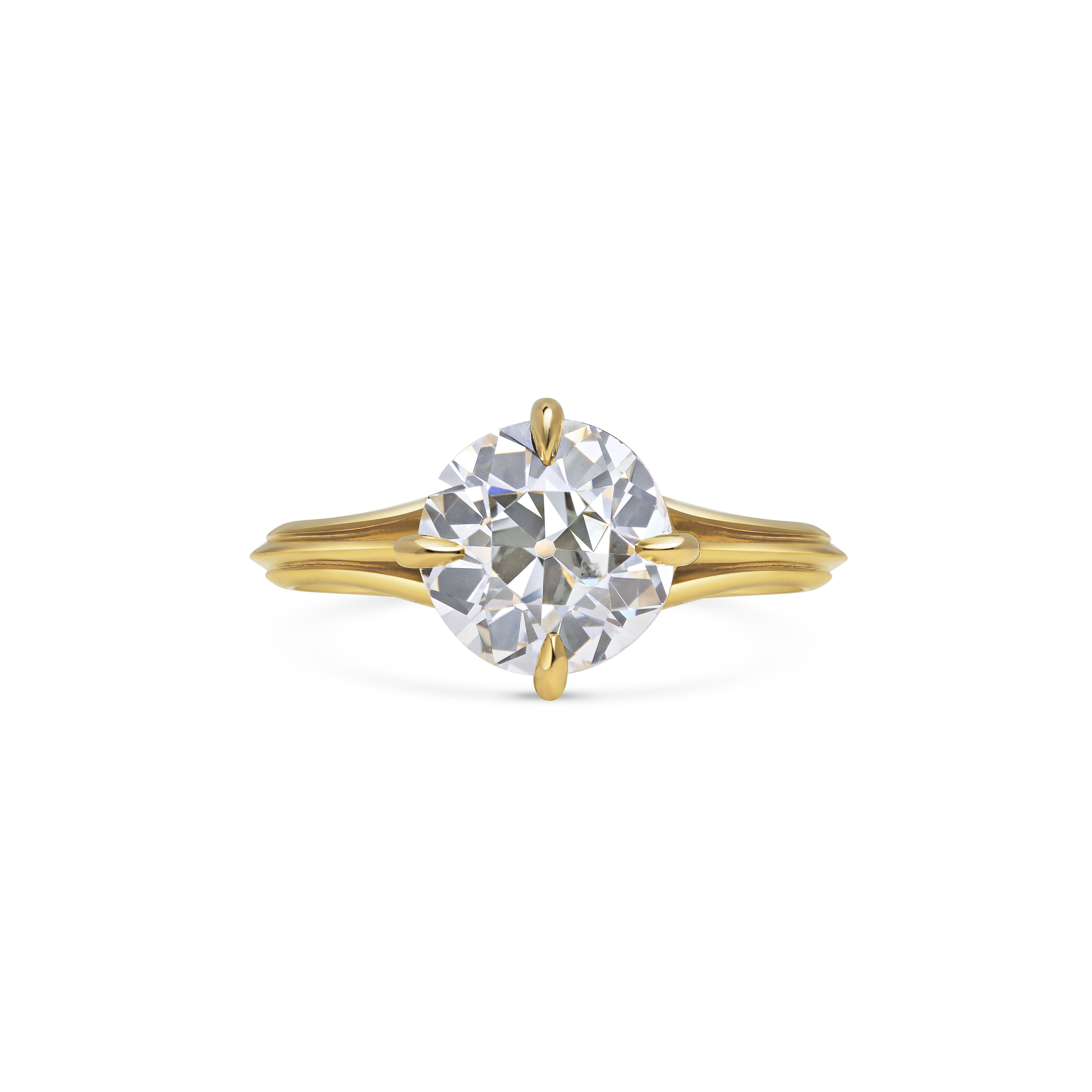Old European Cut Antique Diamond Engagement Ring
