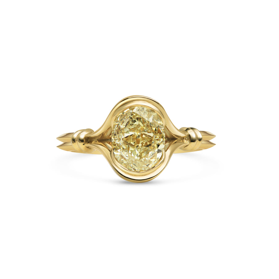 The Olwen Ring - Yellow Diamond by East London jeweller Rachel Boston | Discover our collections of unique and timeless engagement rings, wedding rings, and modern fine jewellery. - Rachel Boston Jewellery