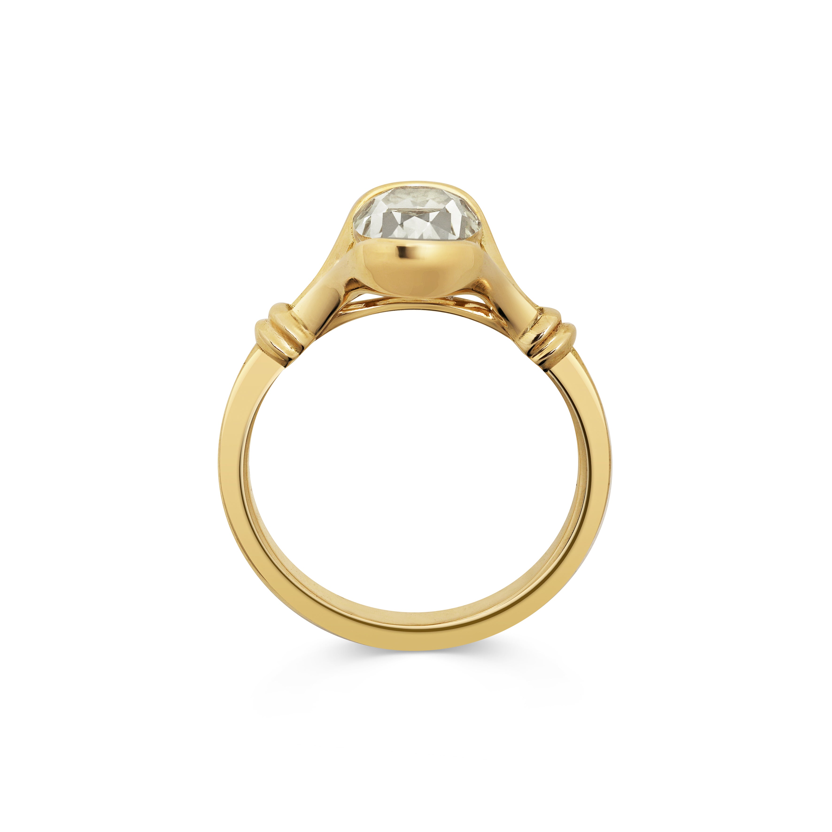 The Olwen Ring - Yellow Diamond by East London jeweller Rachel Boston | Discover our collections of unique and timeless engagement rings, wedding rings, and modern fine jewellery.