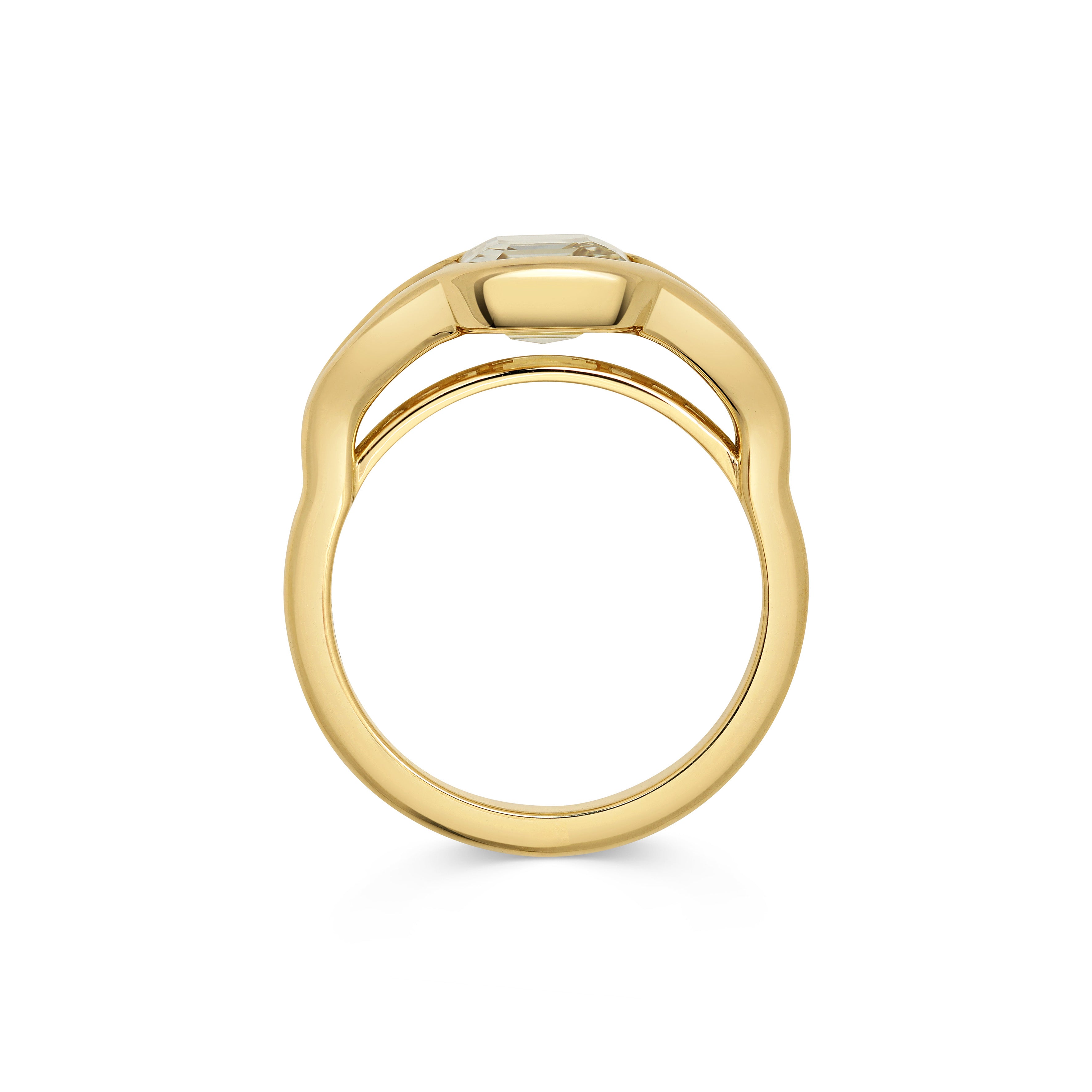 The Pax Ring by East London jeweller Rachel Boston | Discover our collections of unique and timeless engagement rings, wedding rings, and modern fine jewellery.