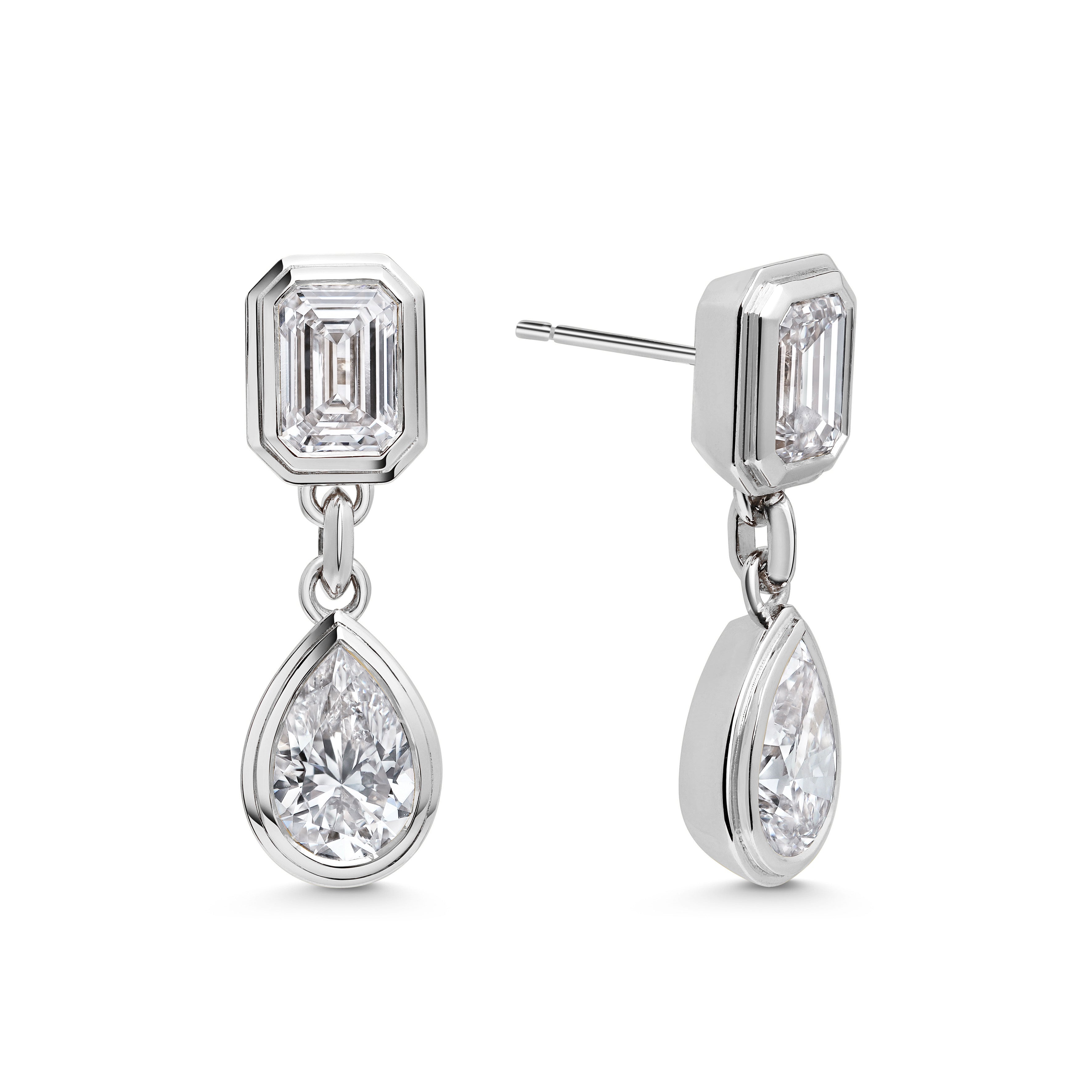 The Pulse Earrings by East London jeweller Rachel Boston | Discover our collections of unique and timeless engagement rings, wedding rings, and modern fine jewellery.