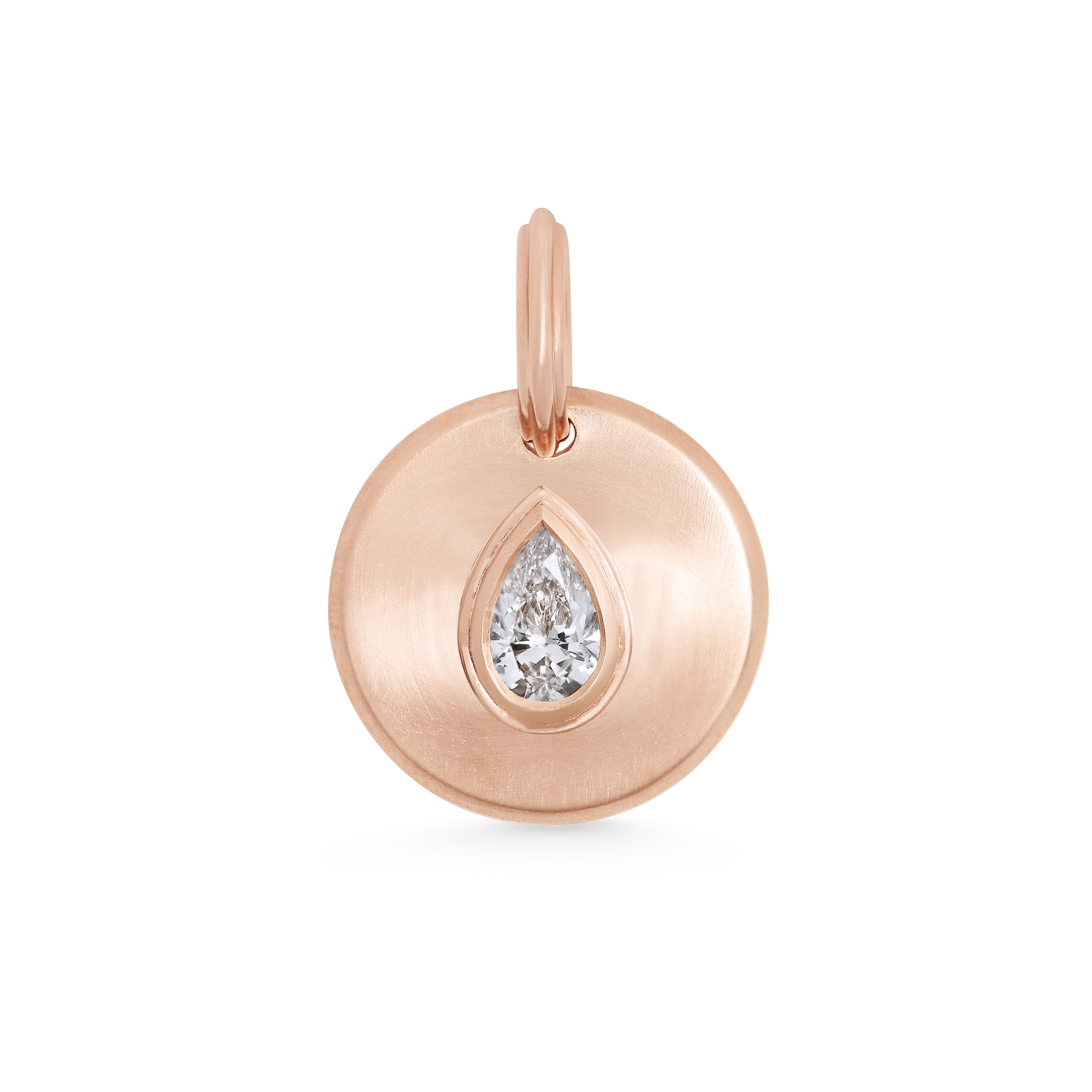 The Radiate Medallion - Pear Cut by East London jeweller Rachel Boston | Discover our collections of unique and timeless engagement rings, wedding rings, and modern fine jewellery.