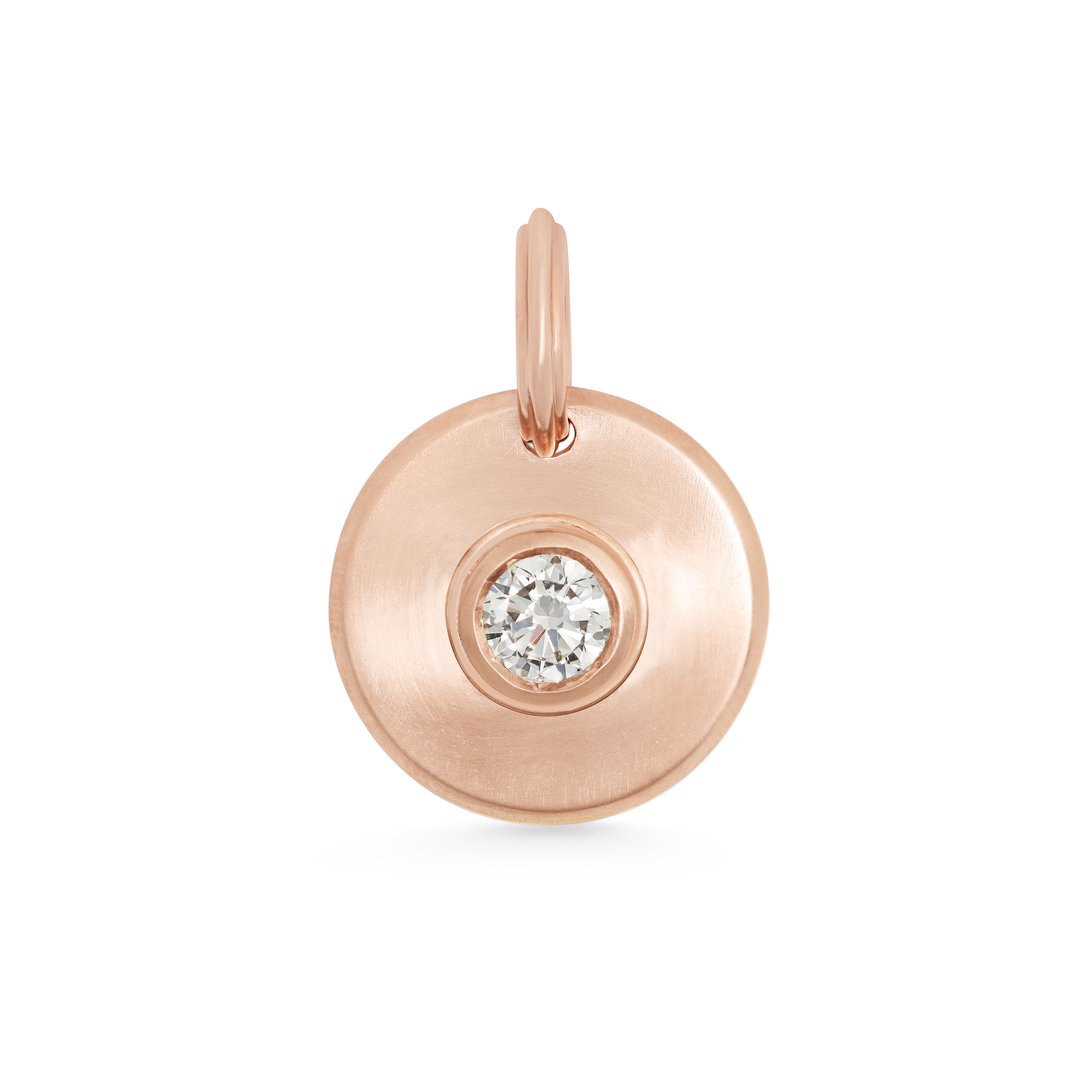 The Radiate Medallion - Round Cut by East London jeweller Rachel Boston | Discover our collections of unique and timeless engagement rings, wedding rings, and modern fine jewellery.