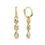 RIPPLE MIXED DROP EARRINGS
