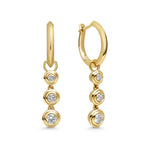RIPPLE ROUND DROP EARRINGS