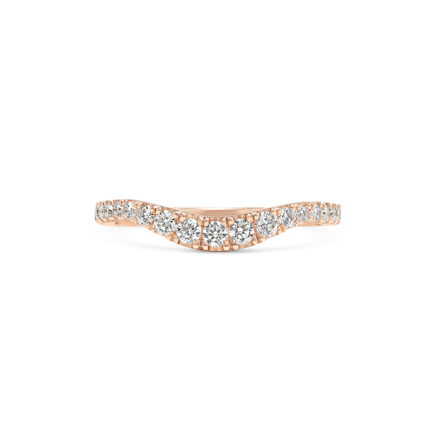 Tapered Diamond Curve Band - Rachel Boston Jewellery