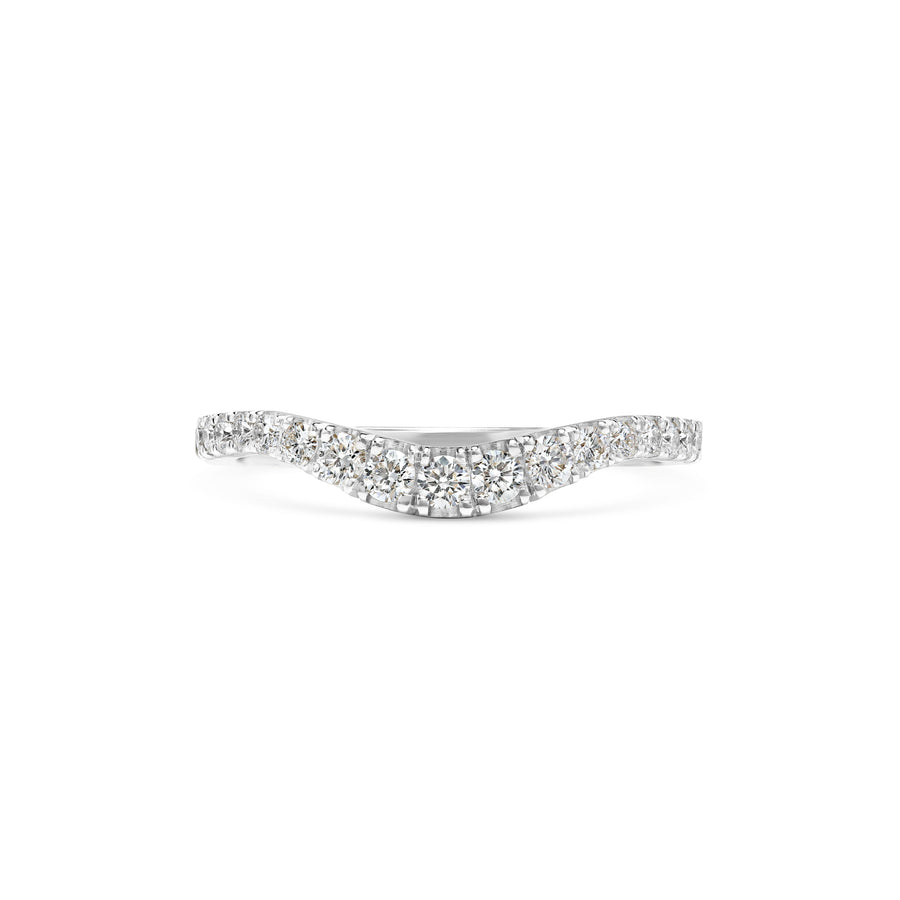 Tapered Diamond Curve Band - Rachel Boston Jewellery