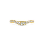 Tapered Diamond Curve Band