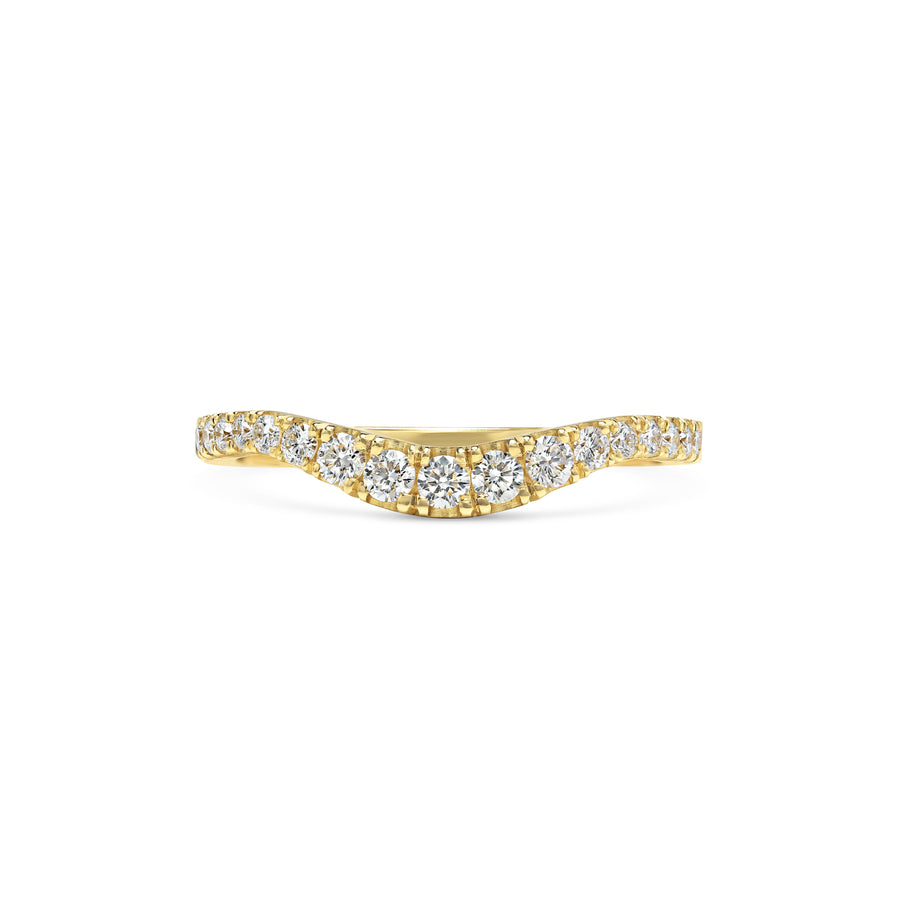 Tapered Diamond Curve Band - Rachel Boston Jewellery