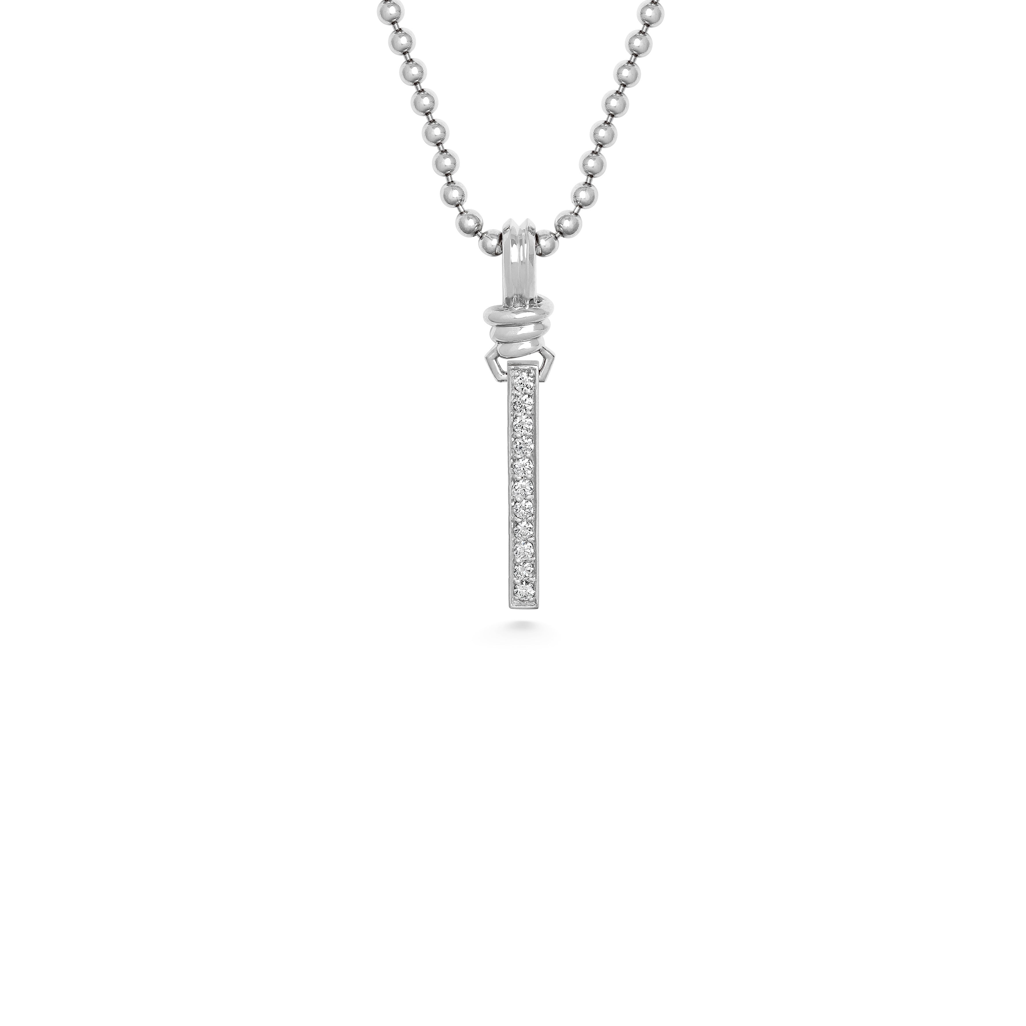 The Thread - Diamond Pendant by East London jeweller Rachel Boston | Discover our collections of unique and timeless engagement rings, wedding rings, and modern fine jewellery.