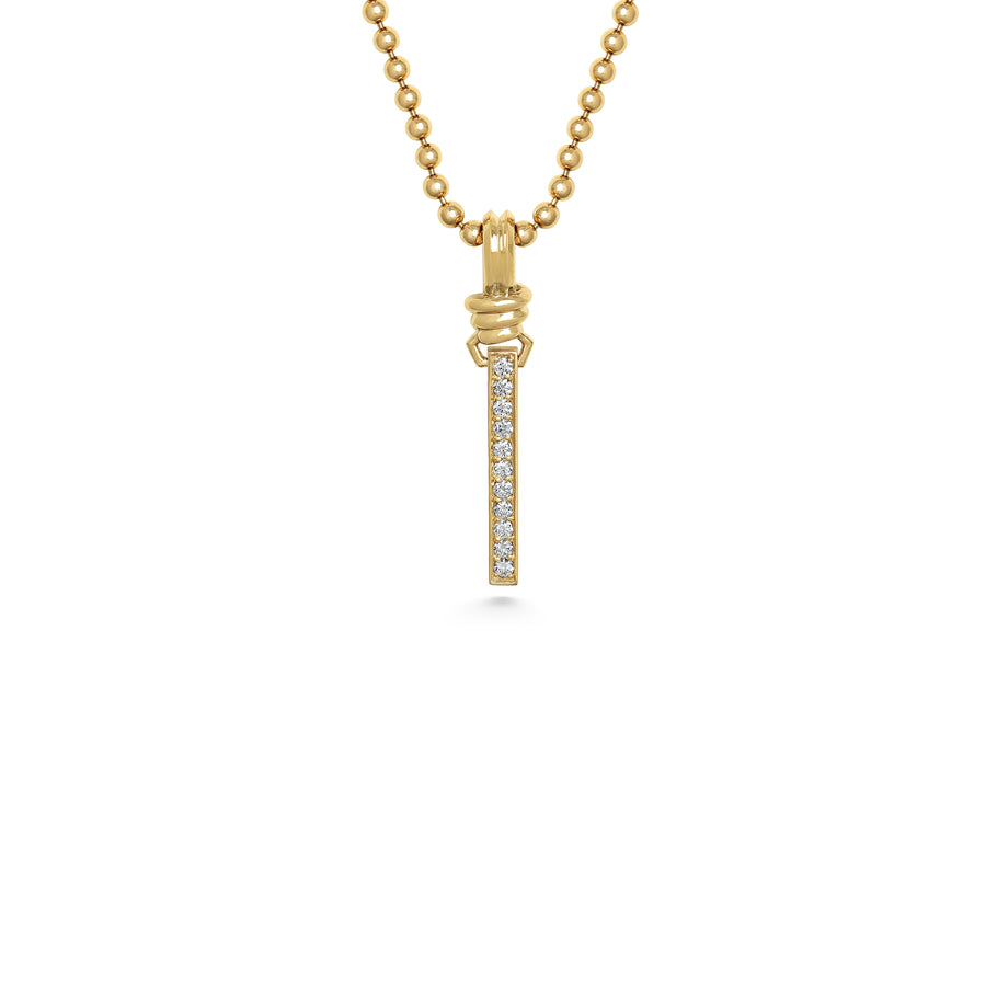 The THREAD - DIAMOND PENDANT by East London jeweller Rachel Boston | Discover our collections of unique and timeless engagement rings, wedding rings, and modern fine jewellery. - Rachel Boston Jewellery