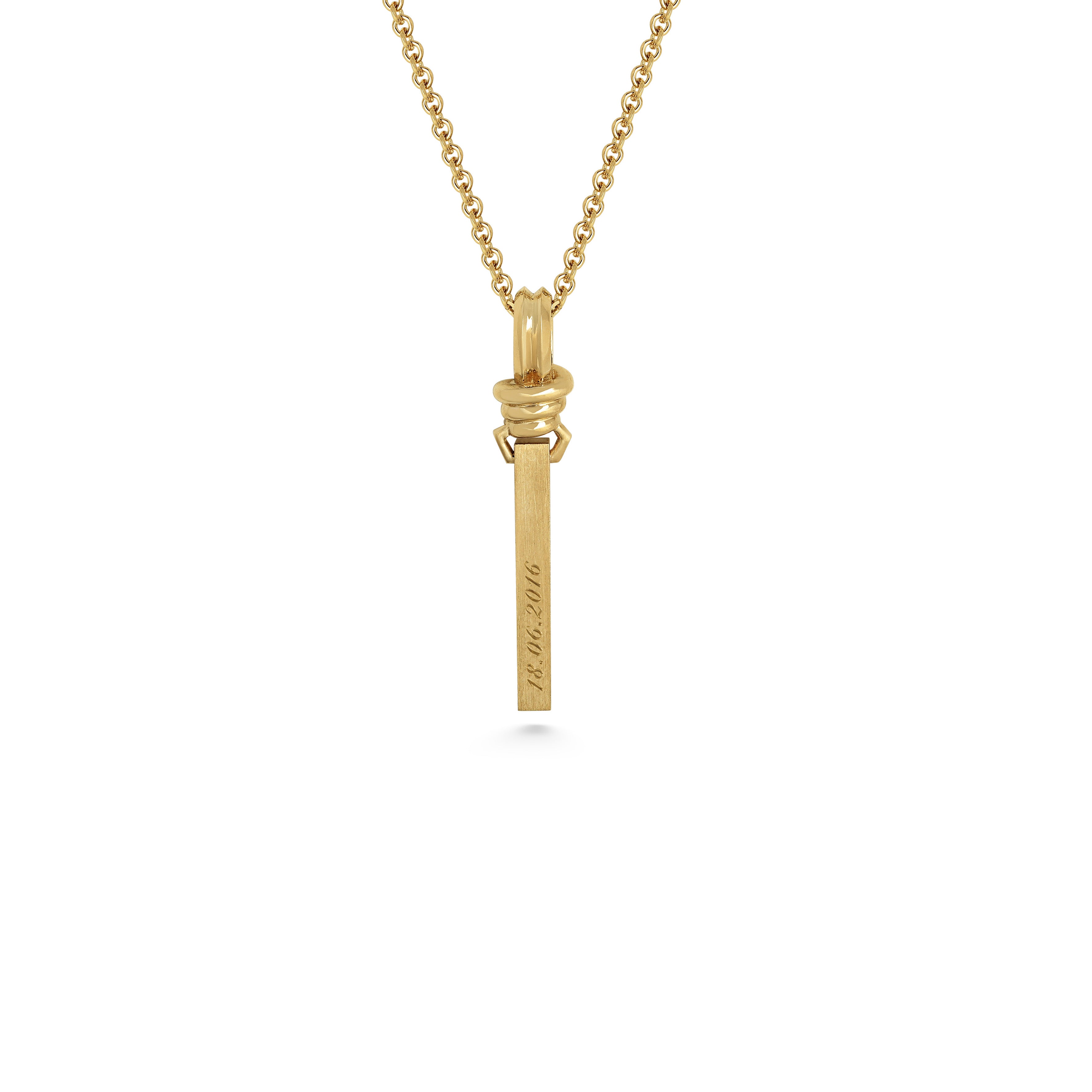 The Thread - Plain Pendant by East London jeweller Rachel Boston | Discover our collections of unique and timeless engagement rings, wedding rings, and modern fine jewellery.