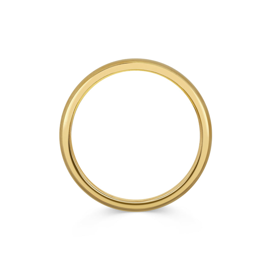 Polished D Shape Wedding Band - 2mm - Rachel Boston Jewellery