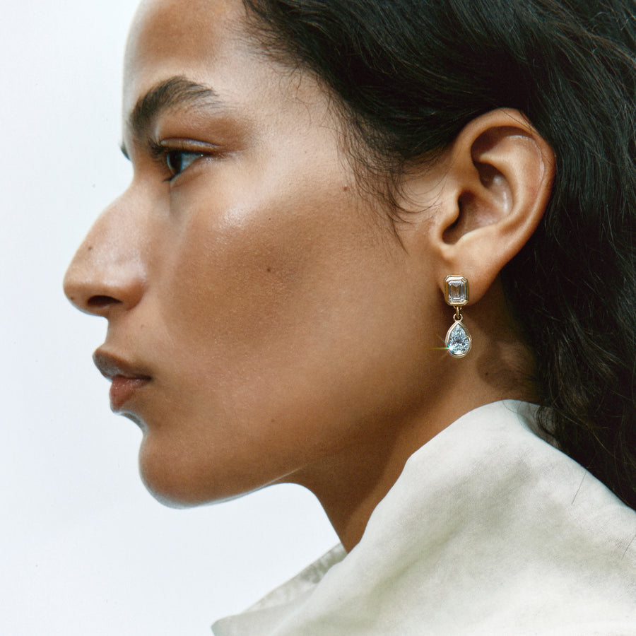 The PULSE EARRINGS by East London jeweller Rachel Boston | Discover our collections of unique and timeless engagement rings, wedding rings, and modern fine jewellery. - Rachel Boston Jewellery