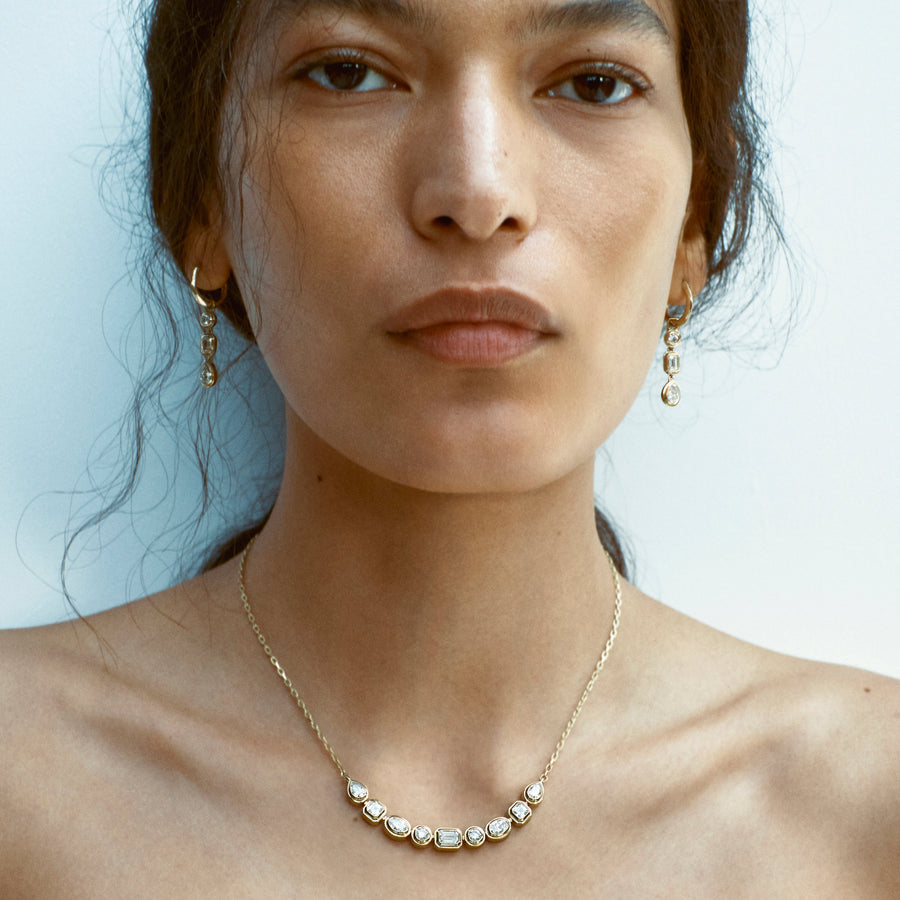 The REVERIE NECKLACE by East London jeweller Rachel Boston | Discover our collections of unique and timeless engagement rings, wedding rings, and modern fine jewellery. - Rachel Boston Jewellery