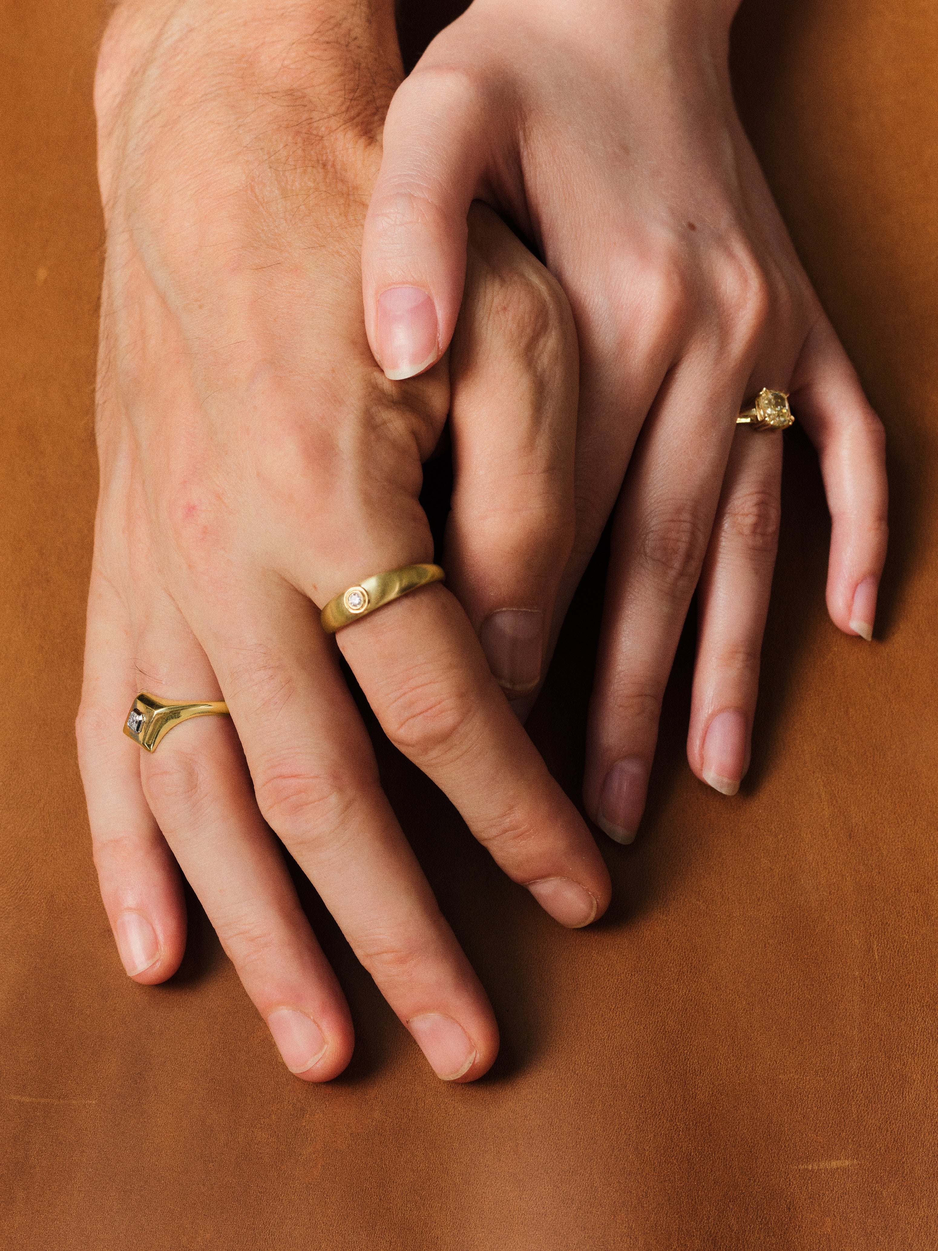 The Evander Ring by East London jeweller Rachel Boston | Discover our collections of unique and timeless engagement rings, wedding rings, and modern fine jewellery.
