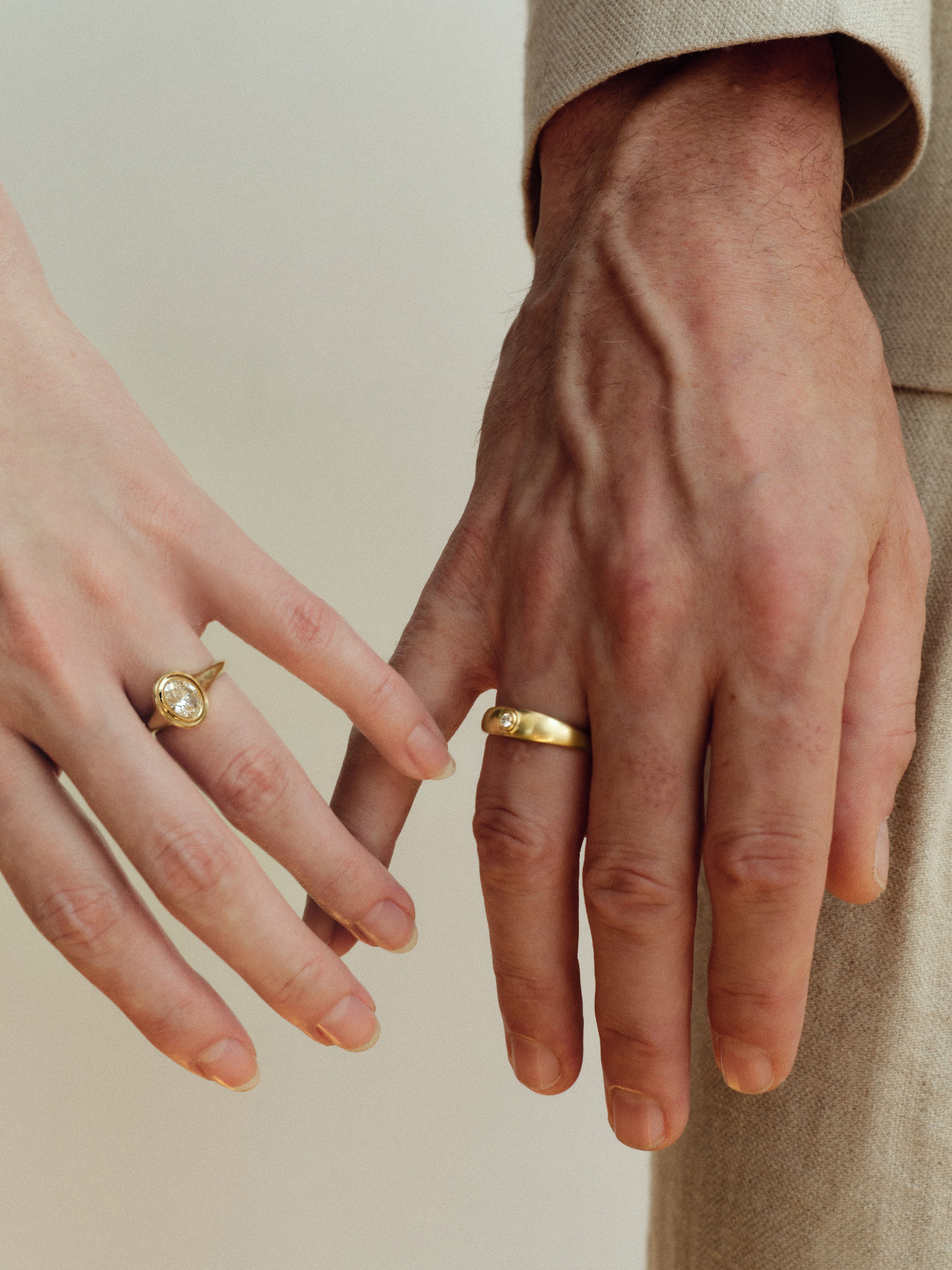The Evander Ring by East London jeweller Rachel Boston | Discover our collections of unique and timeless engagement rings, wedding rings, and modern fine jewellery.