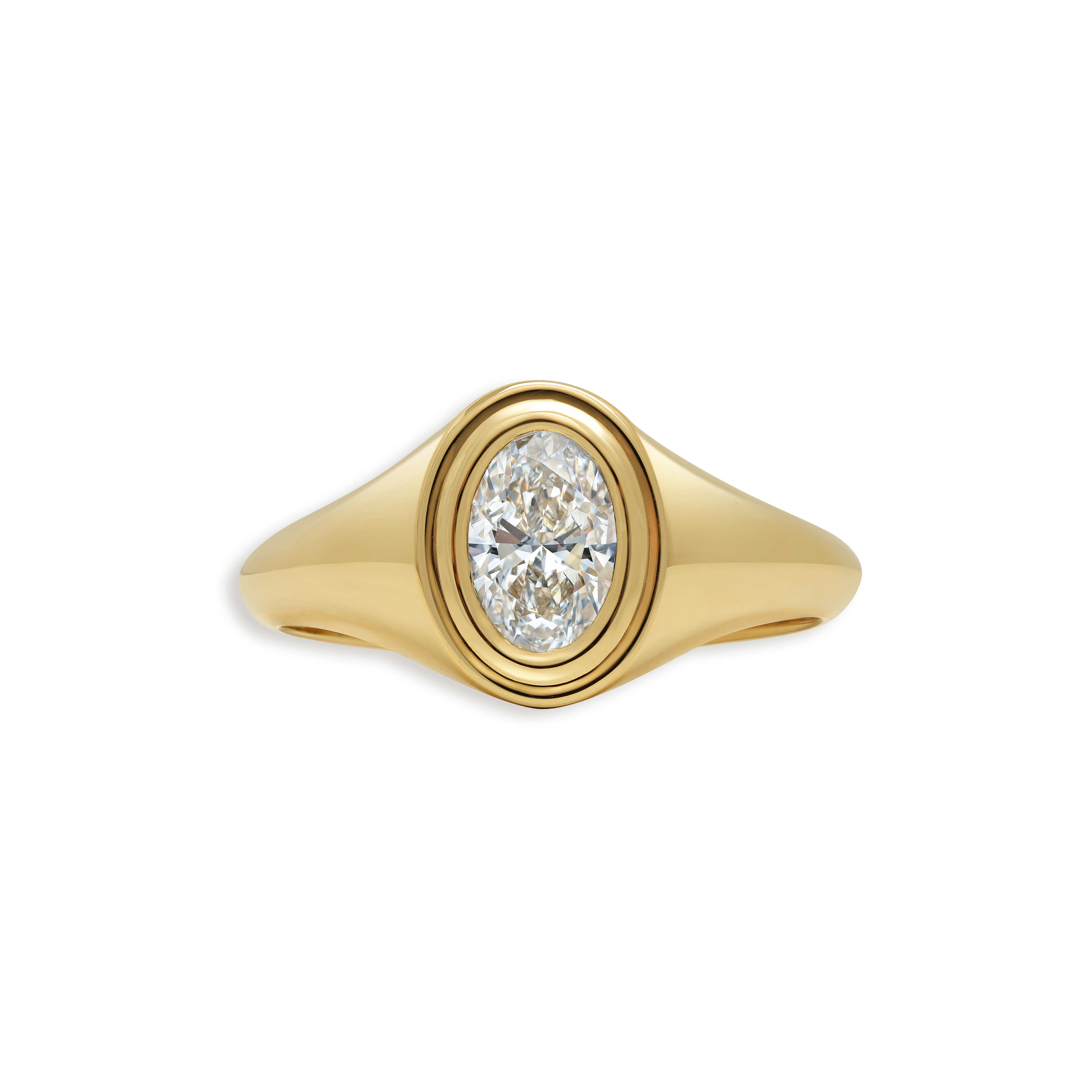 The Quintus Ring - Wide by East London jeweller Rachel Boston | Discover our collections of unique and timeless engagement rings, wedding rings, and modern fine jewellery.