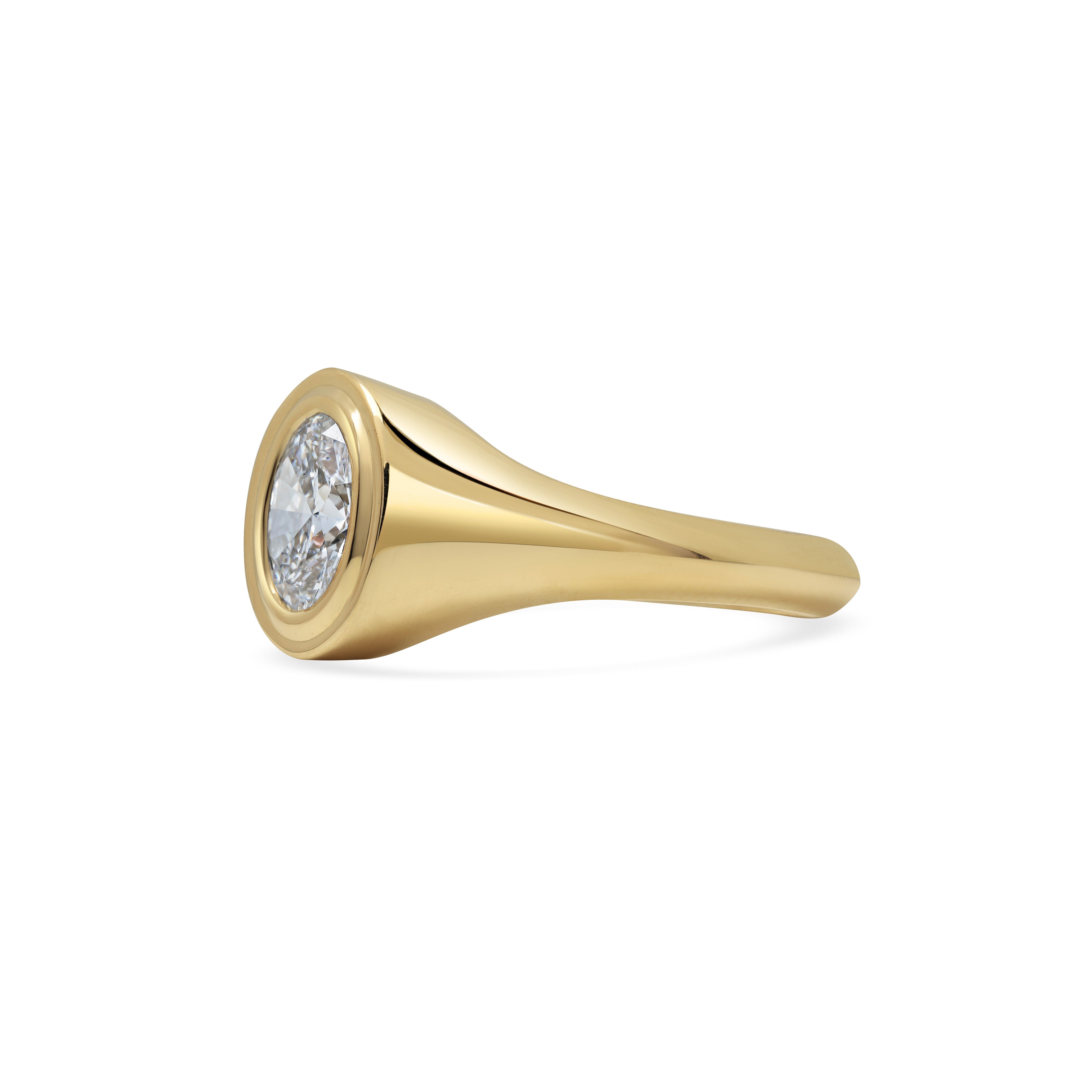 The Quintus Ring - Wide by East London jeweller Rachel Boston | Discover our collections of unique and timeless engagement rings, wedding rings, and modern fine jewellery.