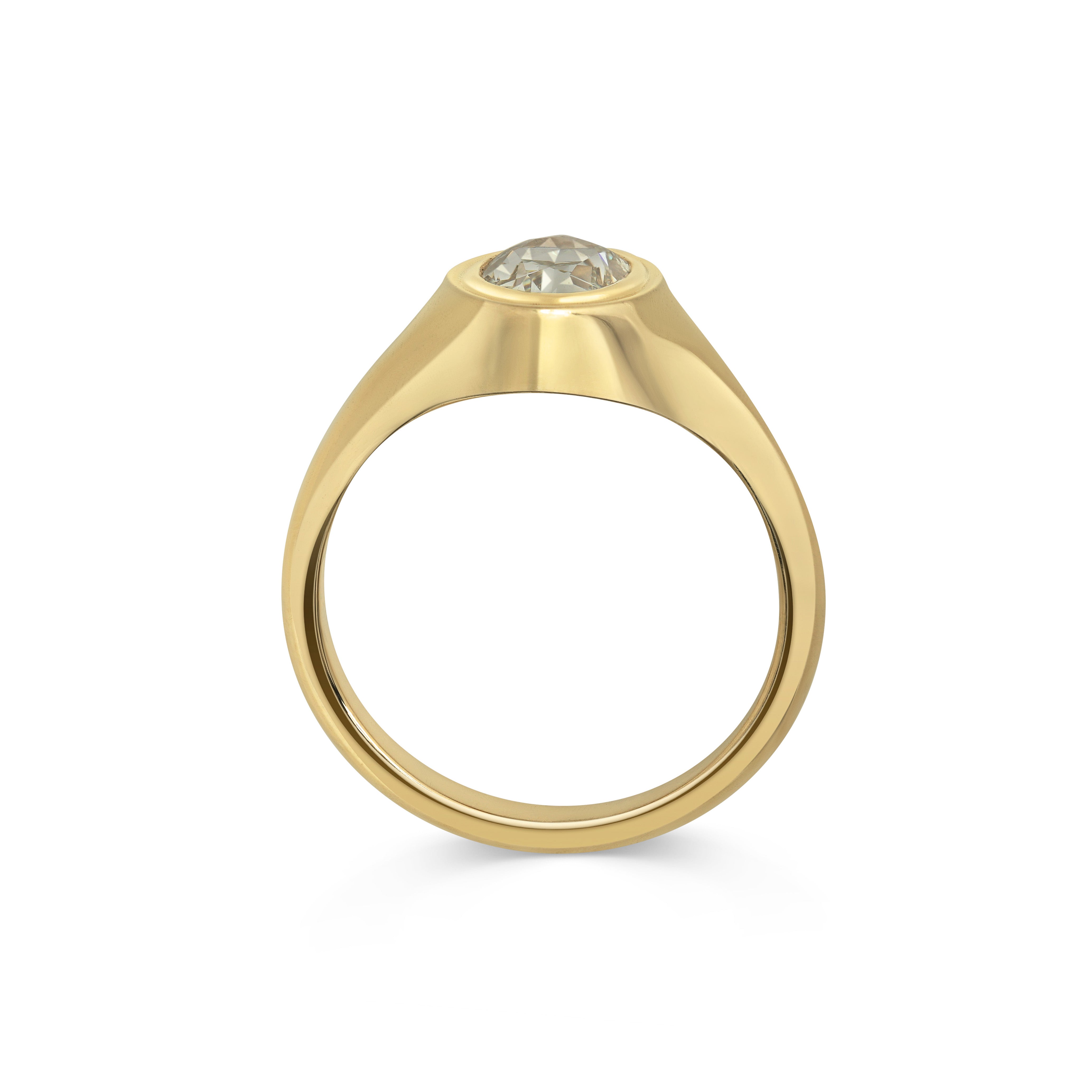 The Quintus Ring - 1.29ct Yellow by East London jeweller Rachel Boston | Discover our collections of unique and timeless engagement rings, wedding rings, and modern fine jewellery.