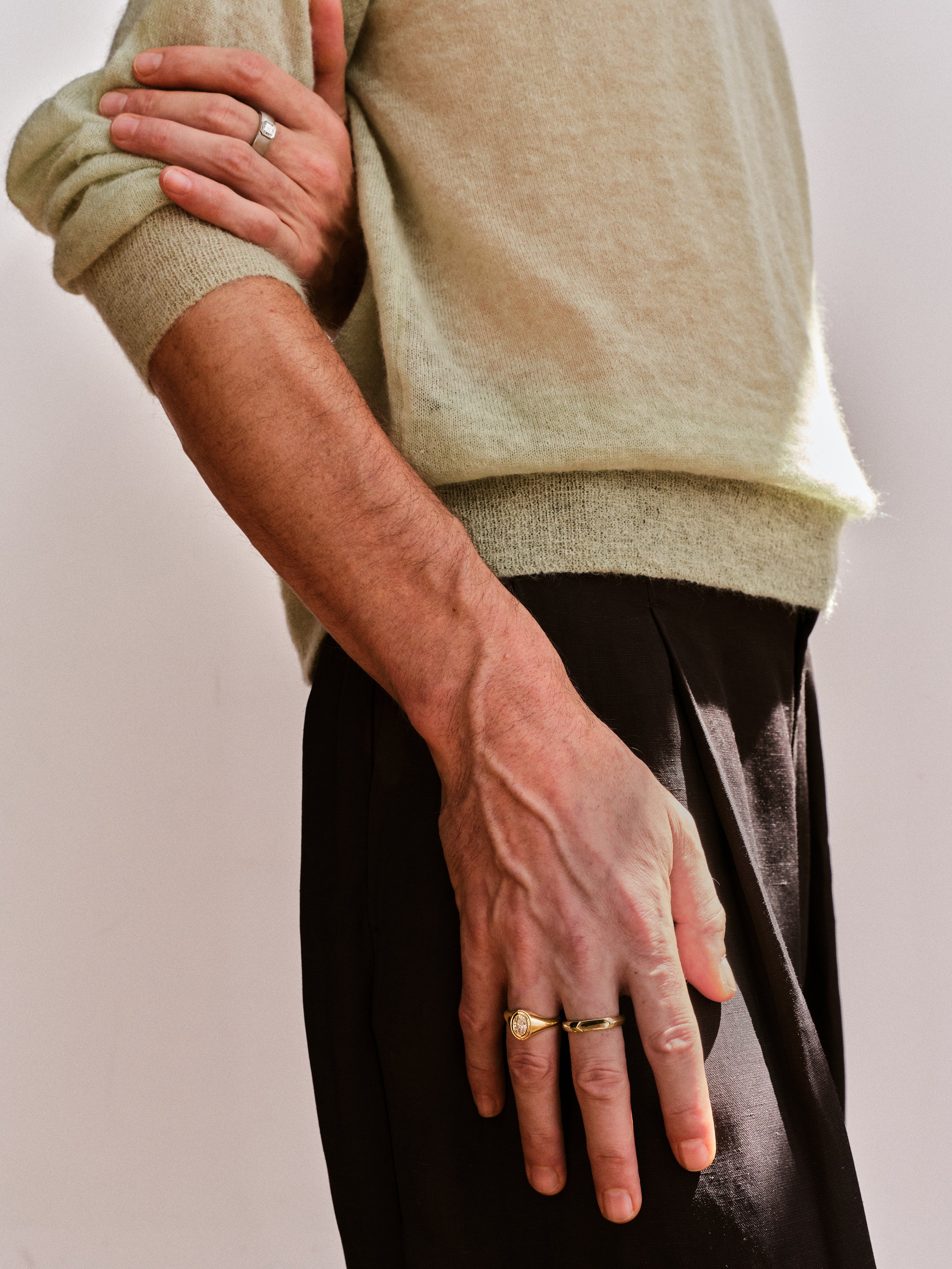 The Quintus Ring - Wide by East London jeweller Rachel Boston | Discover our collections of unique and timeless engagement rings, wedding rings, and modern fine jewellery.