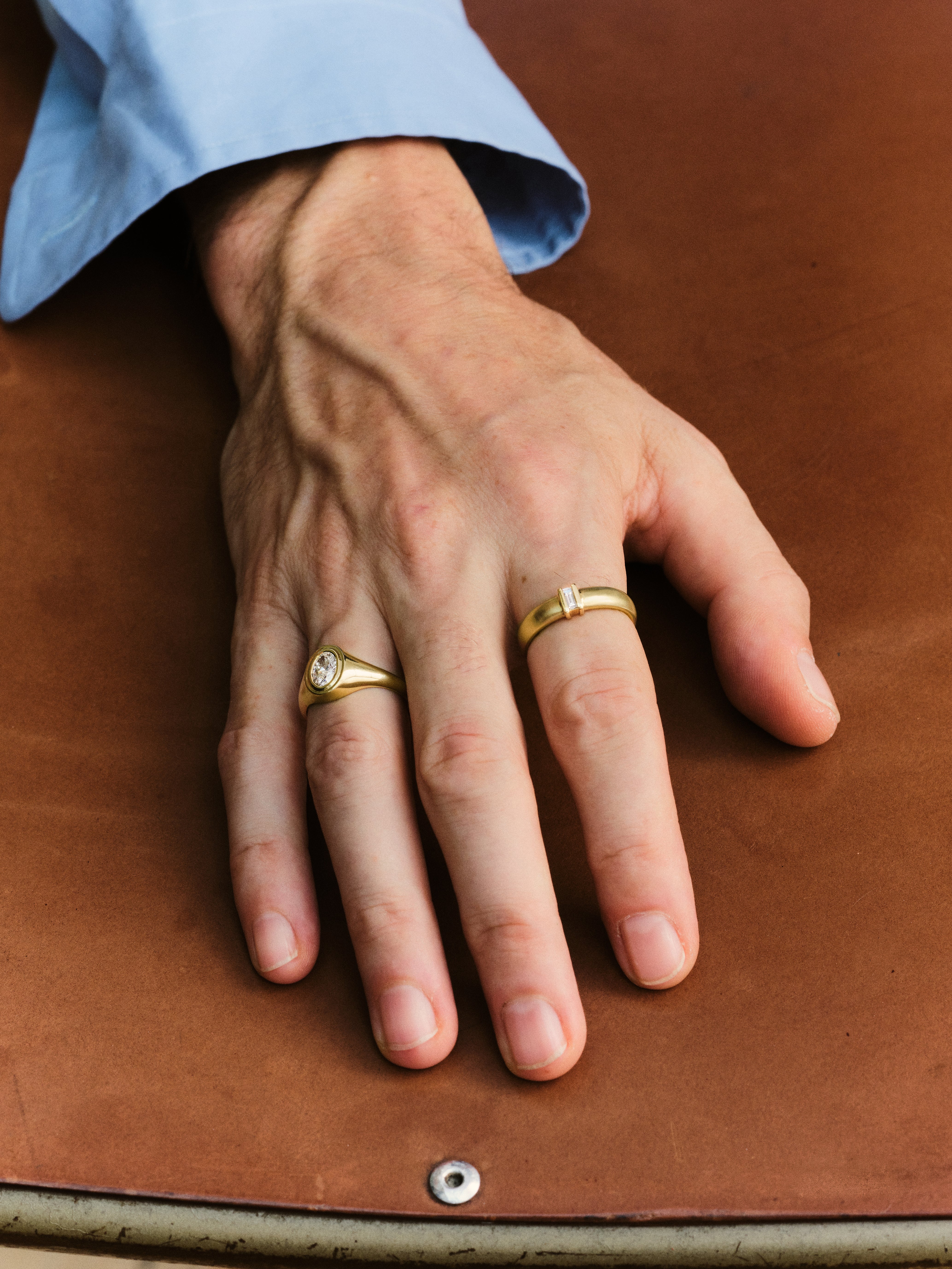 The Gaius Ring by East London jeweller Rachel Boston | Discover our collections of unique and timeless engagement rings, wedding rings, and modern fine jewellery.
