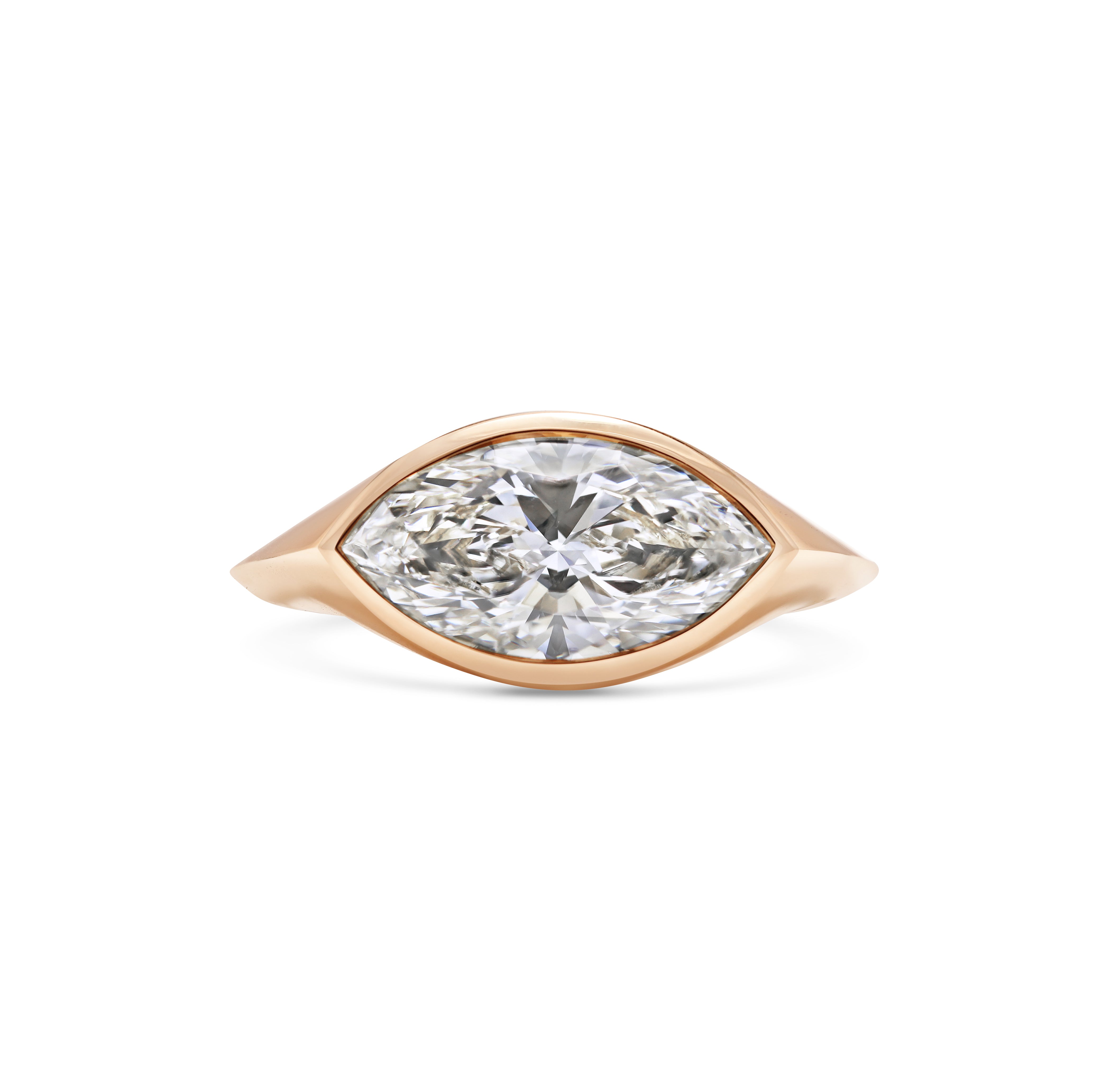 The Axis Ring by East London jeweller Rachel Boston | Discover our collections of unique and timeless engagement rings, wedding rings, and modern fine jewellery.