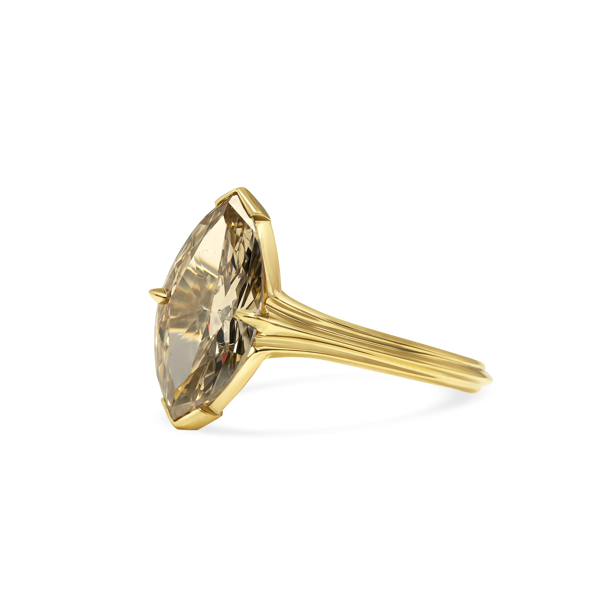 The X - CONTINUUM Ring by East London jeweller Rachel Boston | Discover our collections of unique and timeless engagement rings, wedding rings, and modern fine jewellery.