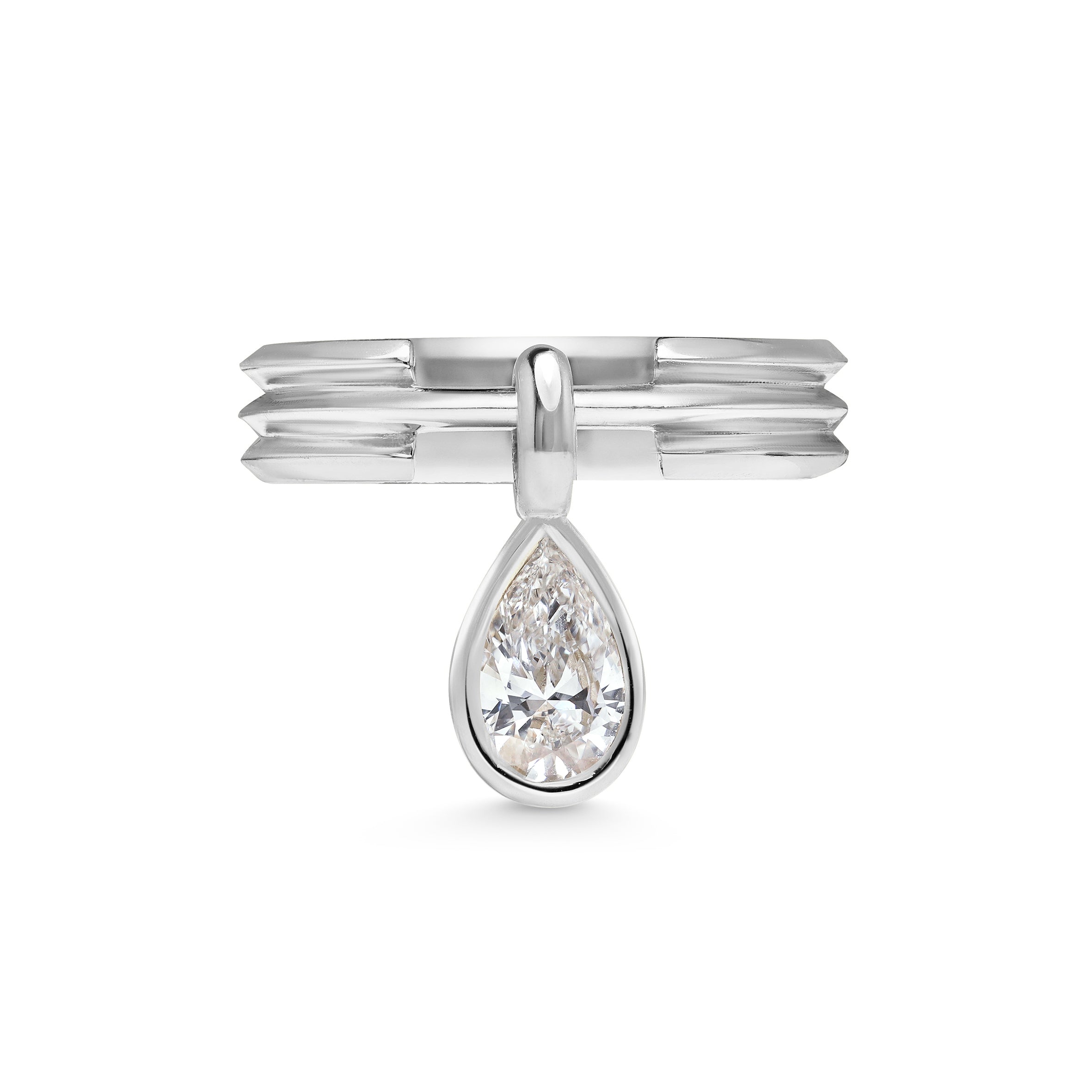 The Orbit Ring by East London jeweller Rachel Boston | Discover our collections of unique and timeless engagement rings, wedding rings, and modern fine jewellery.