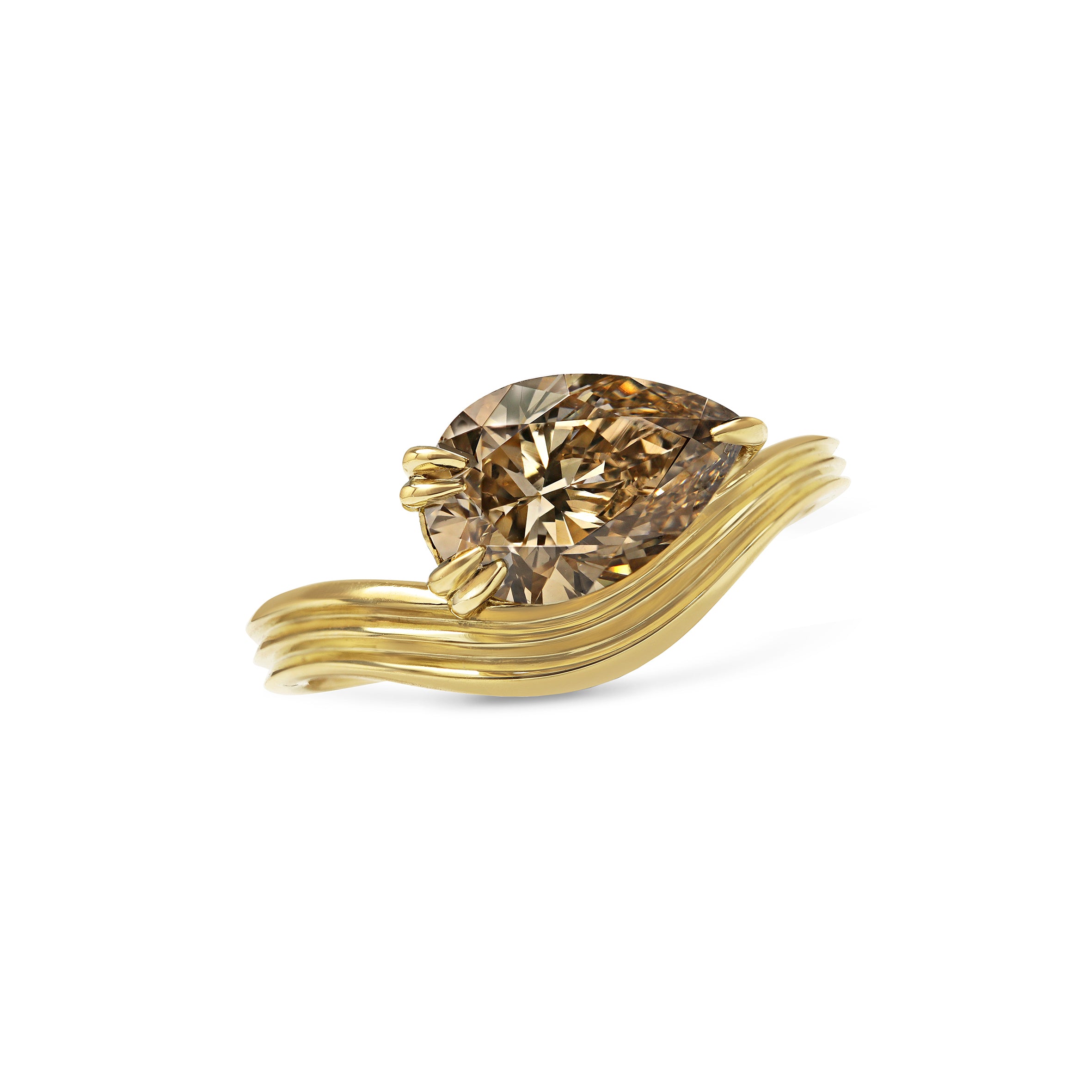 The Origin Ring by East London jeweller Rachel Boston | Discover our collections of unique and timeless engagement rings, wedding rings, and modern fine jewellery.