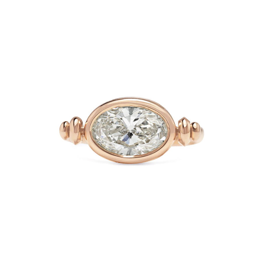 The Pivot Ring by East London jeweller Rachel Boston | Discover our collections of unique and timeless engagement rings, wedding rings, and modern fine jewellery.
