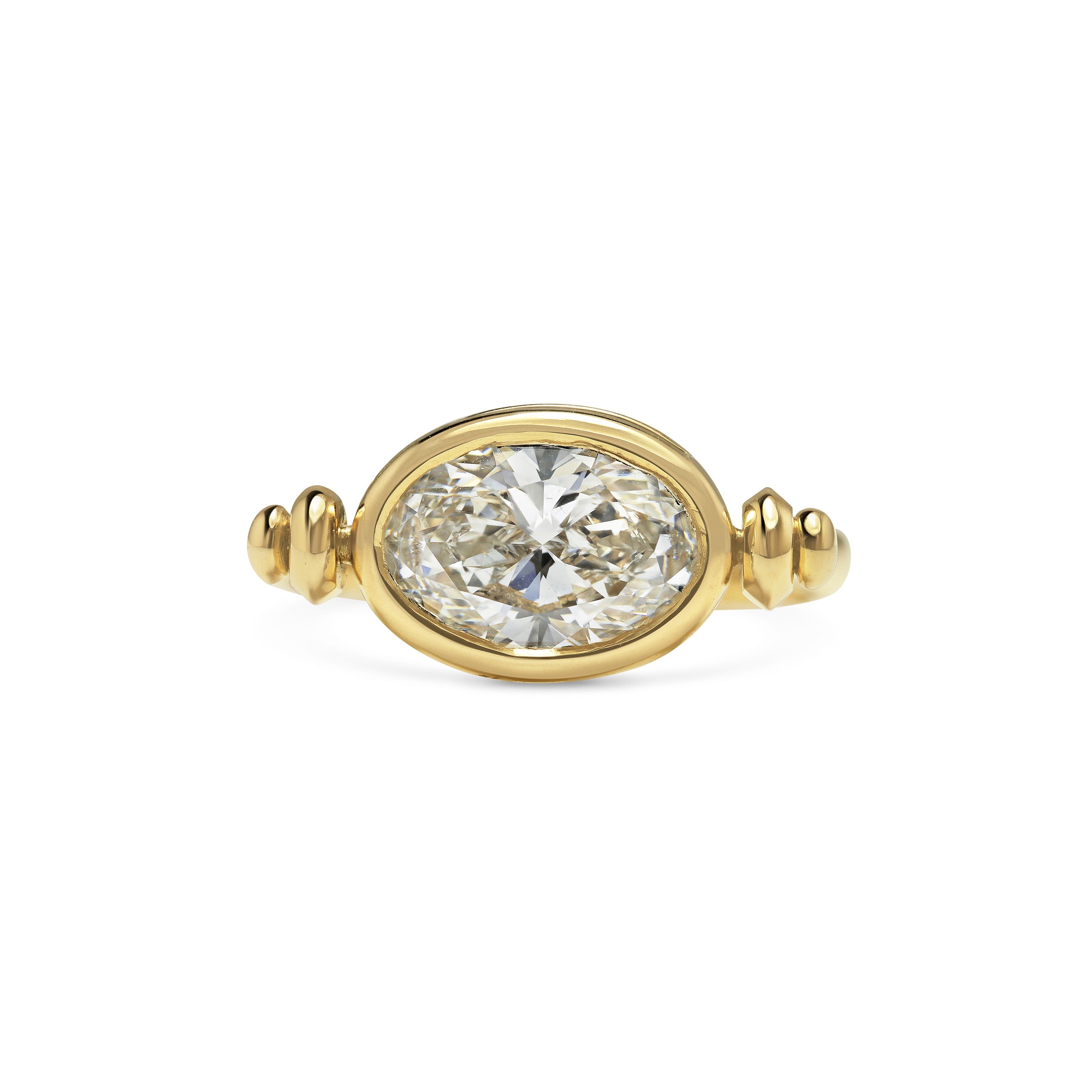 The Pivot Ring by East London jeweller Rachel Boston | Discover our collections of unique and timeless engagement rings, wedding rings, and modern fine jewellery.