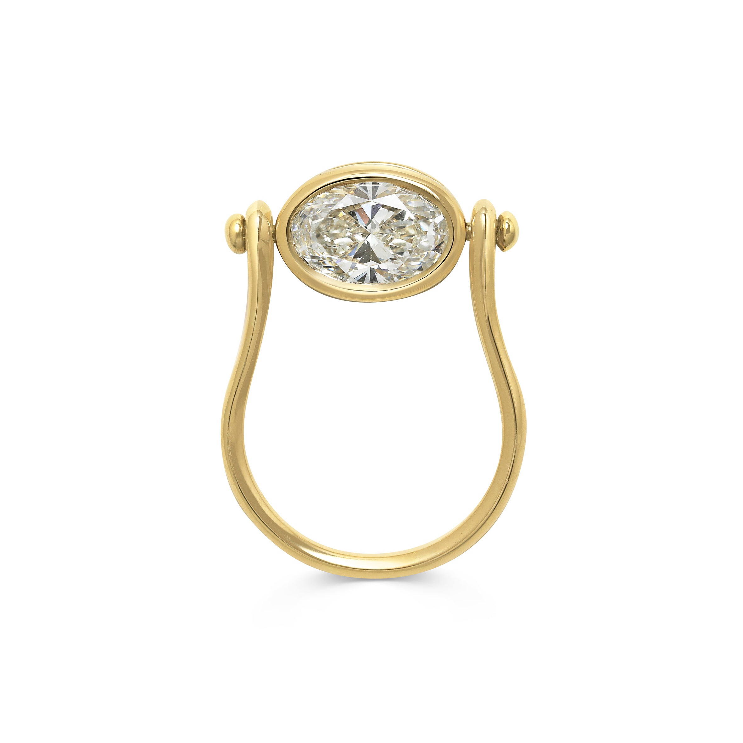 The Pivot Ring by East London jeweller Rachel Boston | Discover our collections of unique and timeless engagement rings, wedding rings, and modern fine jewellery.