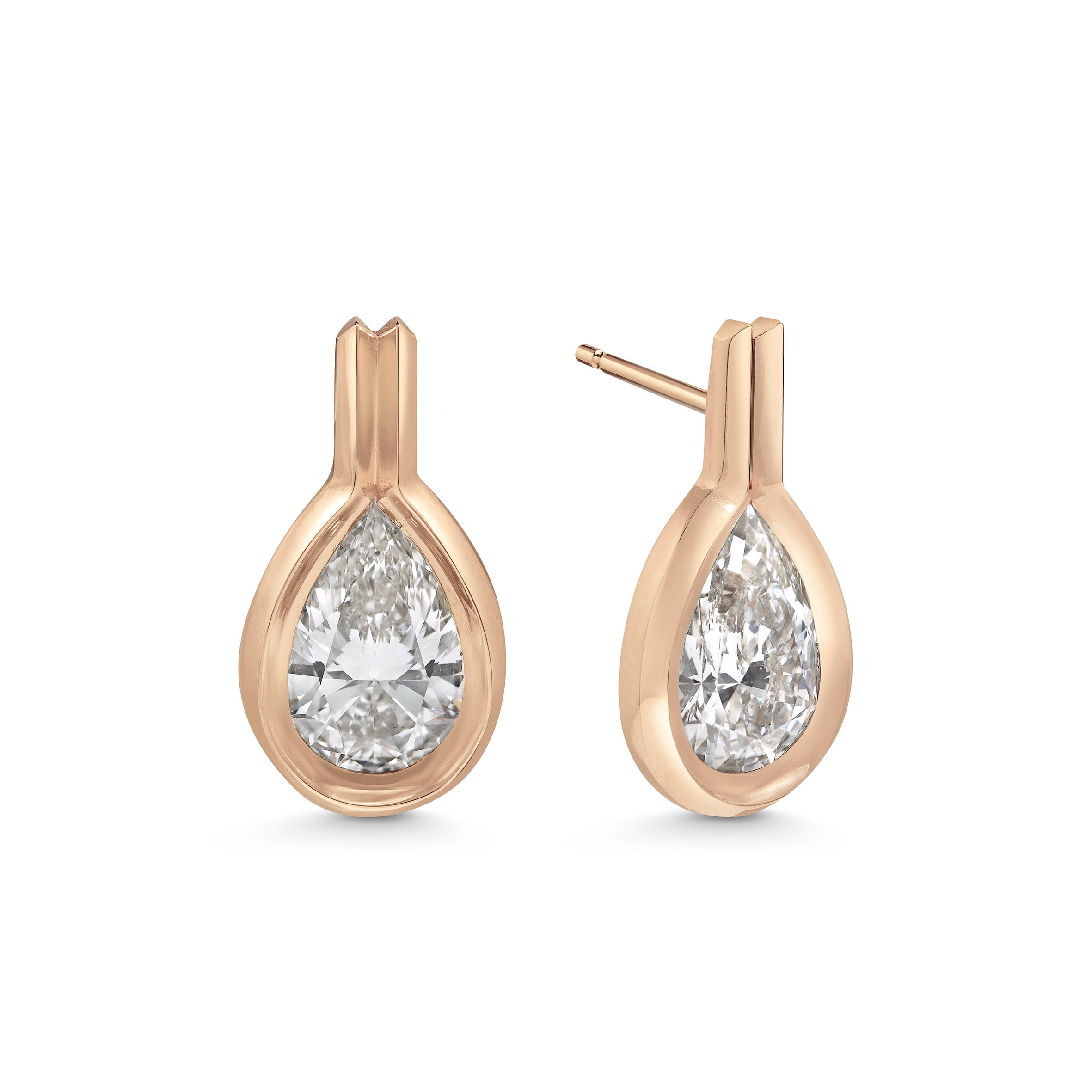 The Balance Earrings by East London jeweller Rachel Boston | Discover our collections of unique and timeless engagement rings, wedding rings, and modern fine jewellery.