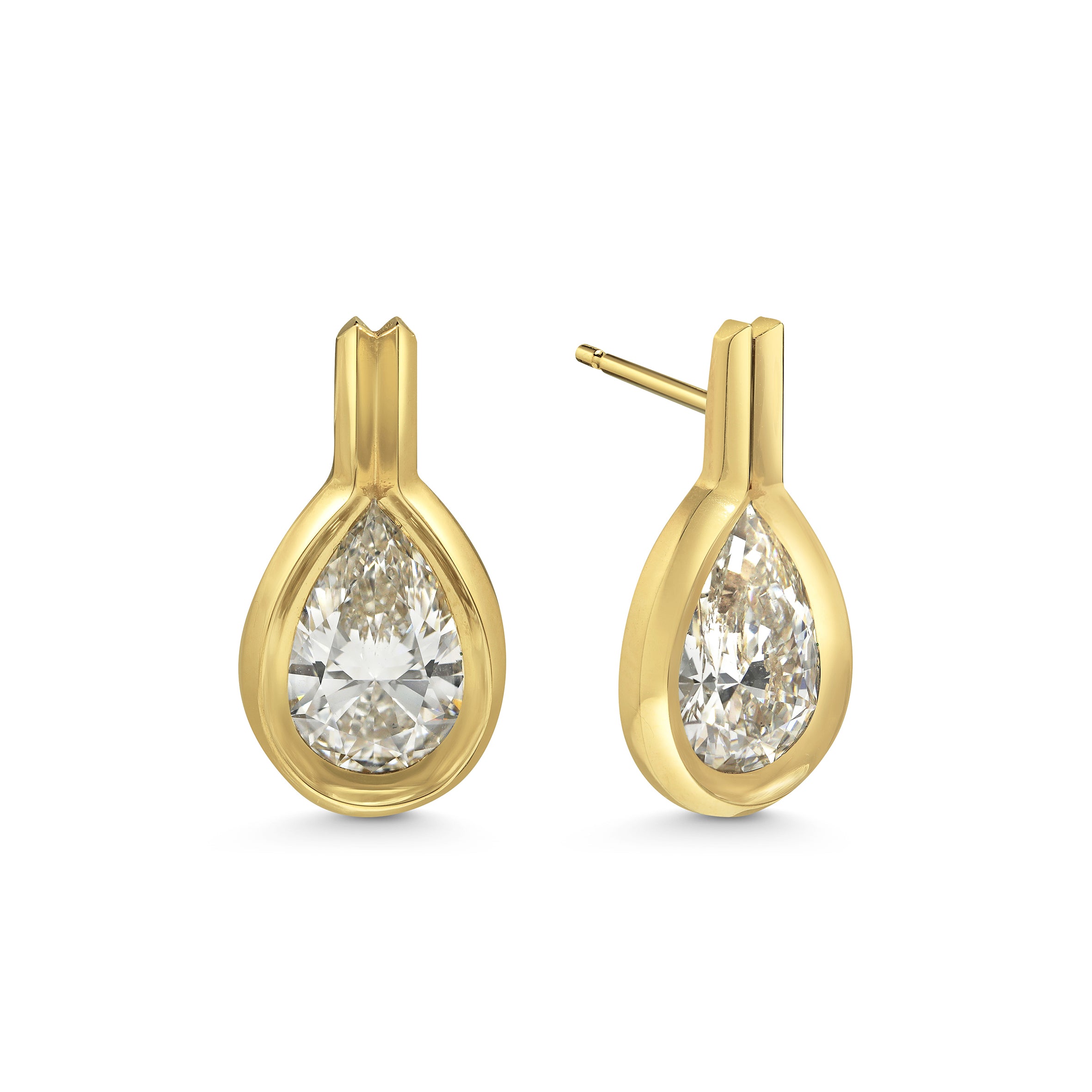 The Balance Earrings by East London jeweller Rachel Boston | Discover our collections of unique and timeless engagement rings, wedding rings, and modern fine jewellery.