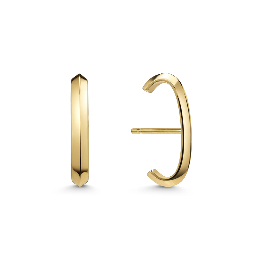 The LINE - SINGLE Earrings by East London jeweller Rachel Boston | Discover our collections of unique and timeless engagement rings, wedding rings, and modern fine jewellery. - Rachel Boston Jewellery