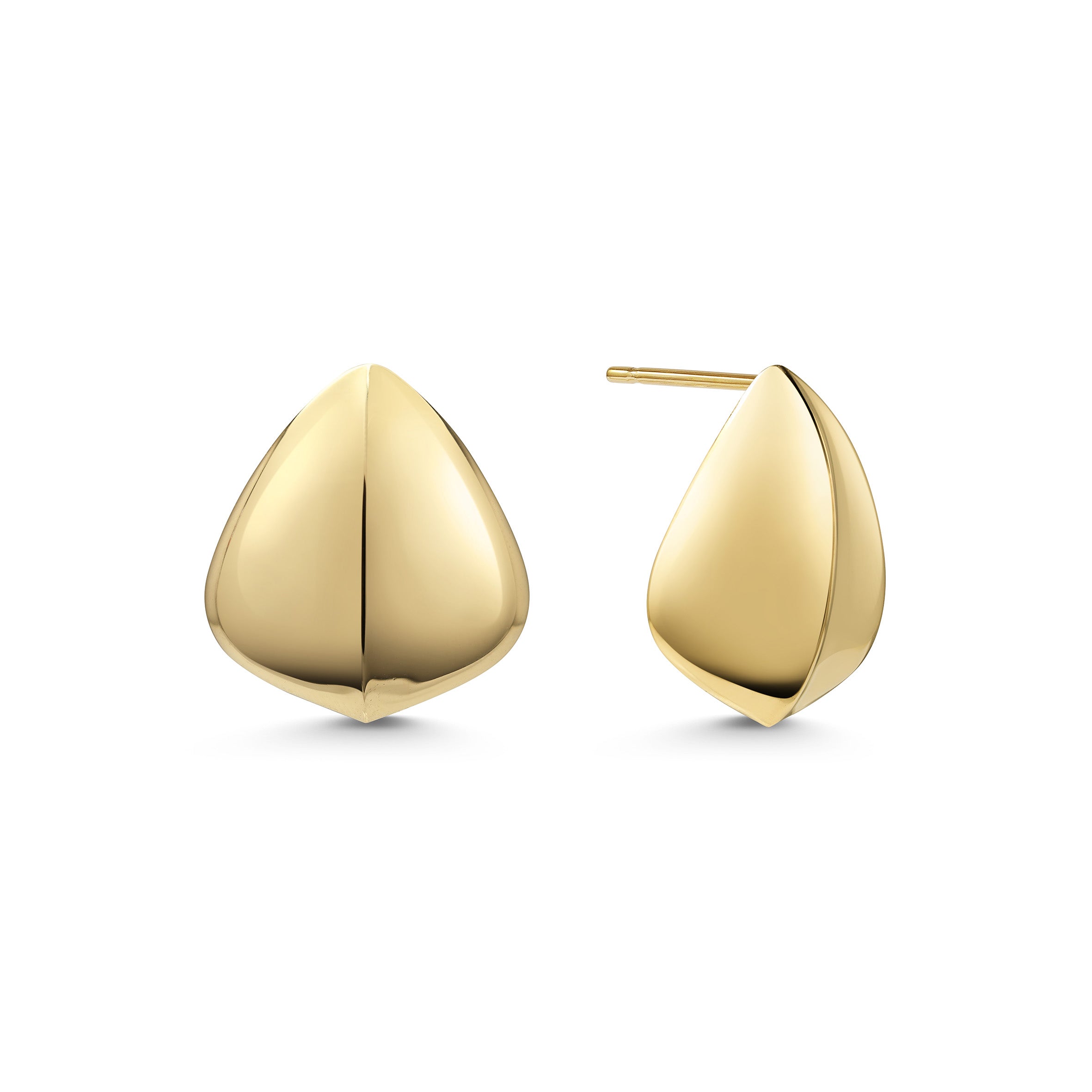 The Span Earrings by East London jeweller Rachel Boston | Discover our collections of unique and timeless engagement rings, wedding rings, and modern fine jewellery.