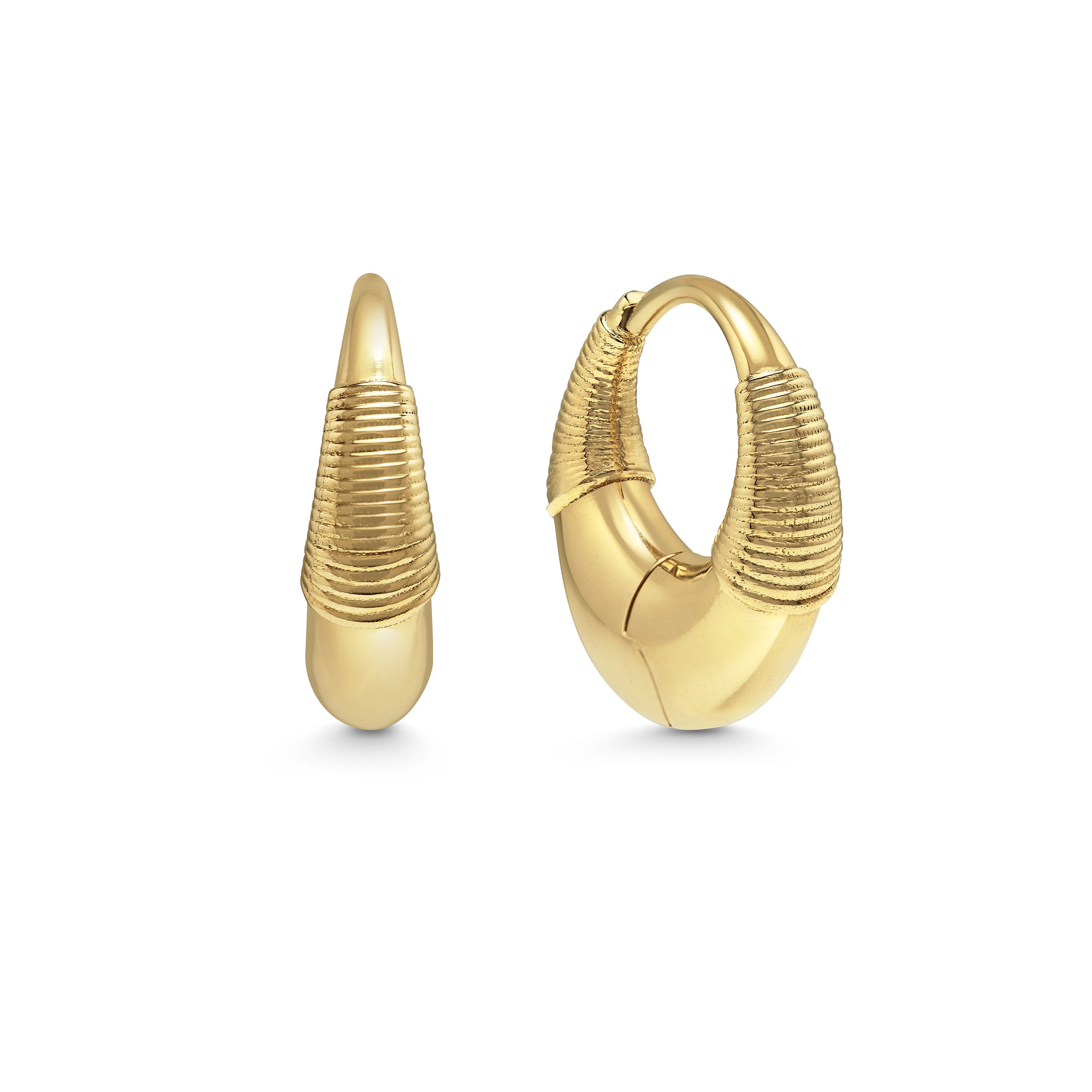 The TETHER Earrings by East London jeweller Rachel Boston | Discover our collections of unique and timeless engagement rings, wedding rings, and modern fine jewellery.