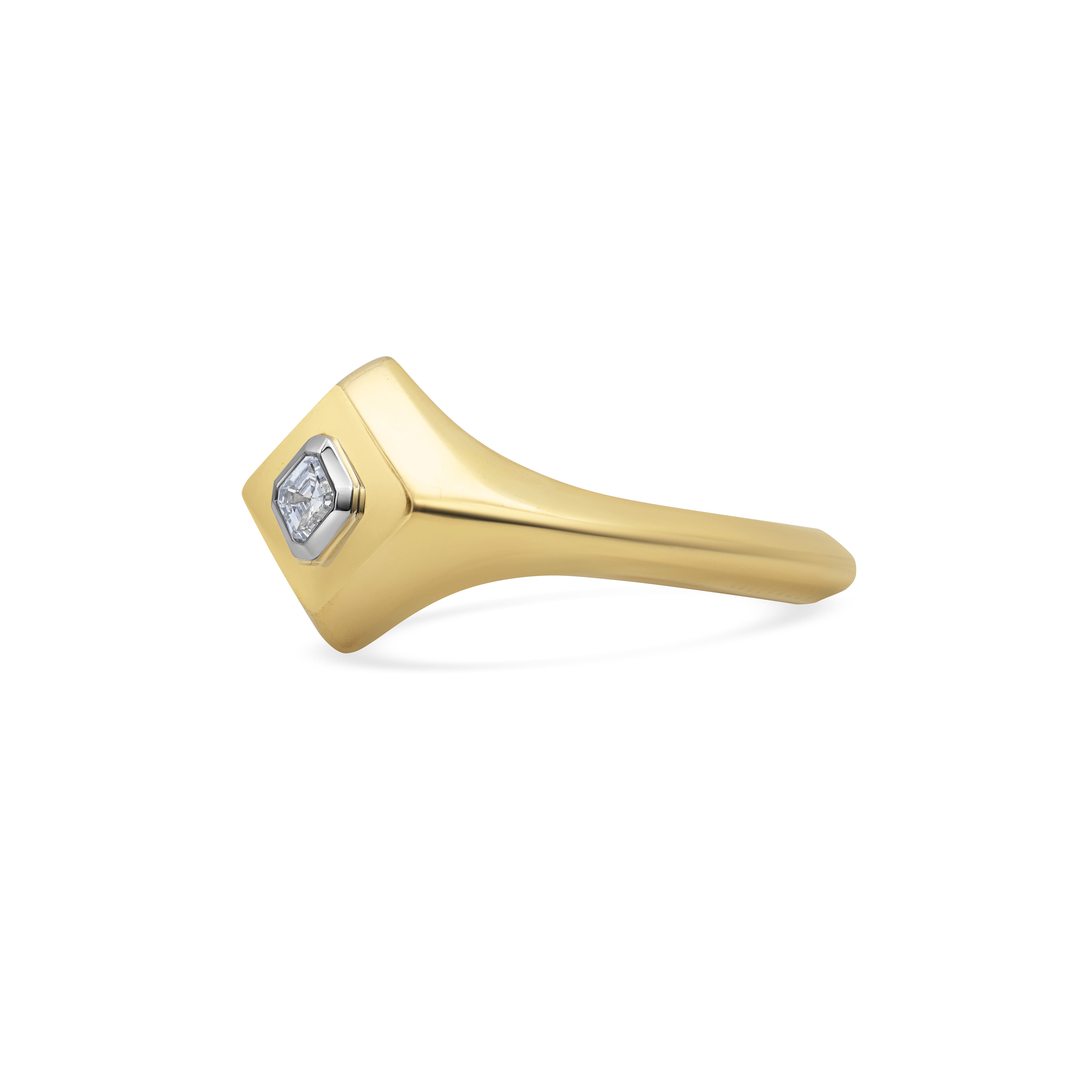 The Verus Ring by East London jeweller Rachel Boston | Discover our collections of unique and timeless engagement rings, wedding rings, and modern fine jewellery.