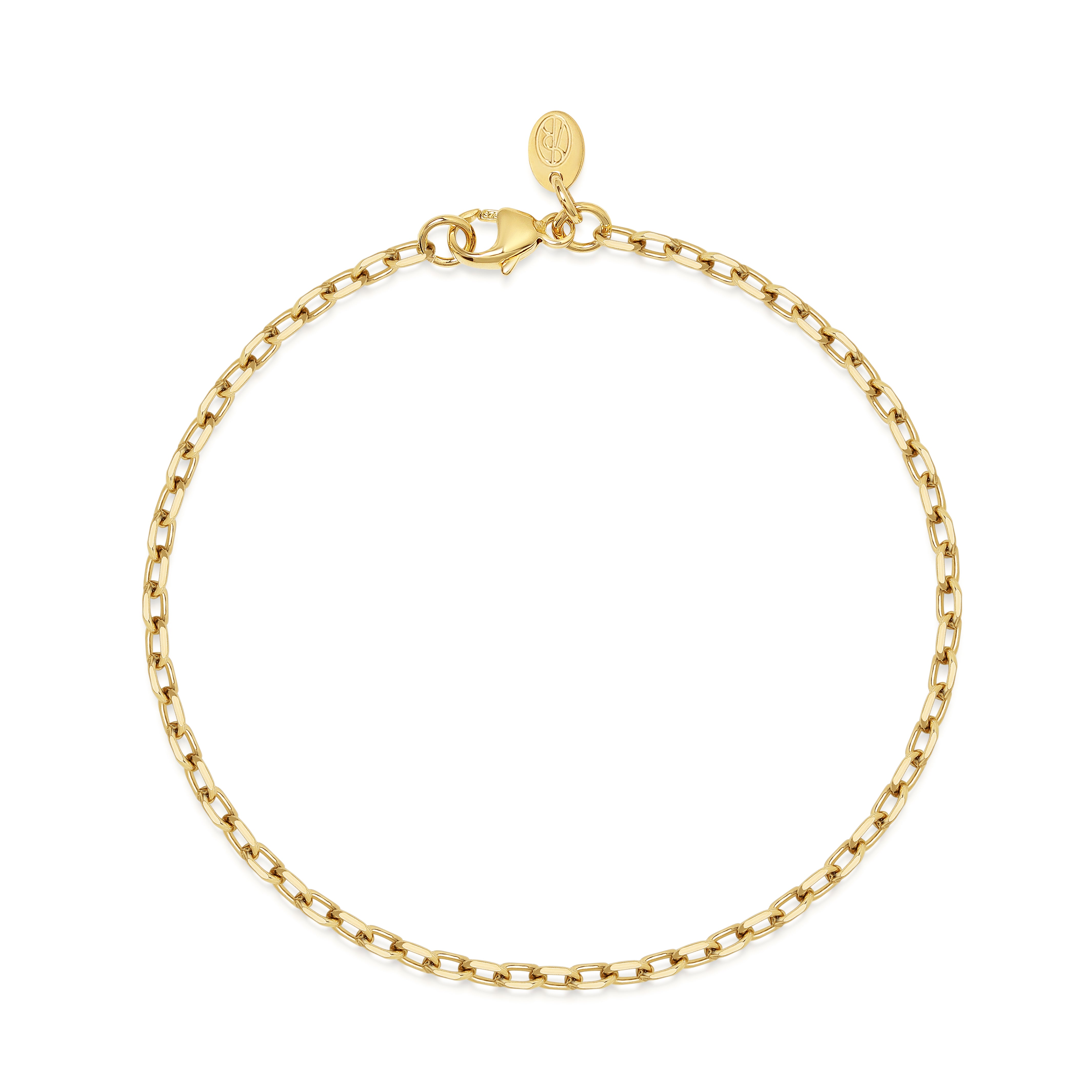 The Boston Angle Filed Trace Bracelet - 2.16mm by East London jeweller Rachel Boston | Discover our collections of unique and timeless engagement rings, wedding rings, and modern fine jewellery.