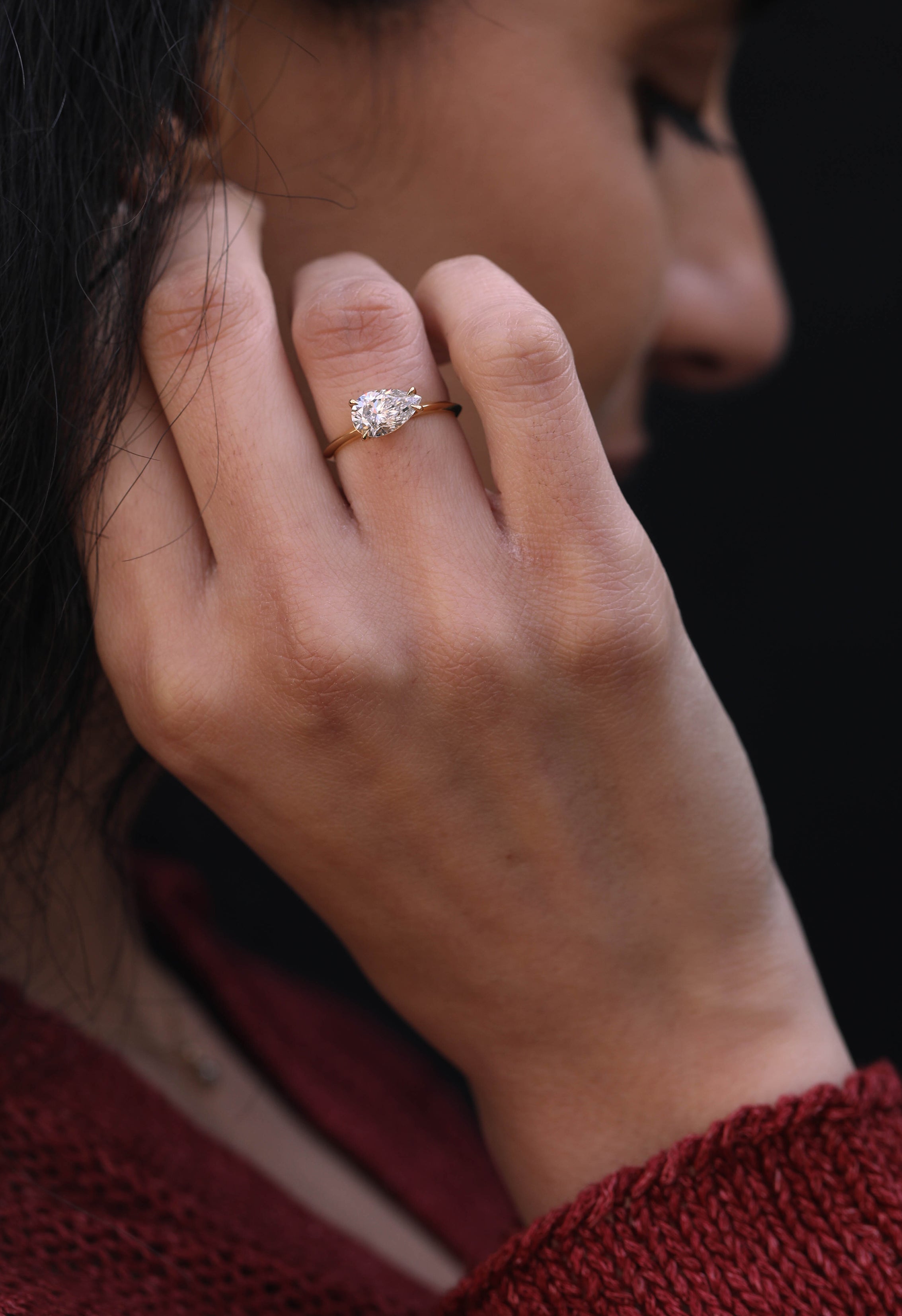 The Aisling Ring by East London jeweller Rachel Boston | Discover our collections of unique and timeless engagement rings, wedding rings, and modern fine jewellery.