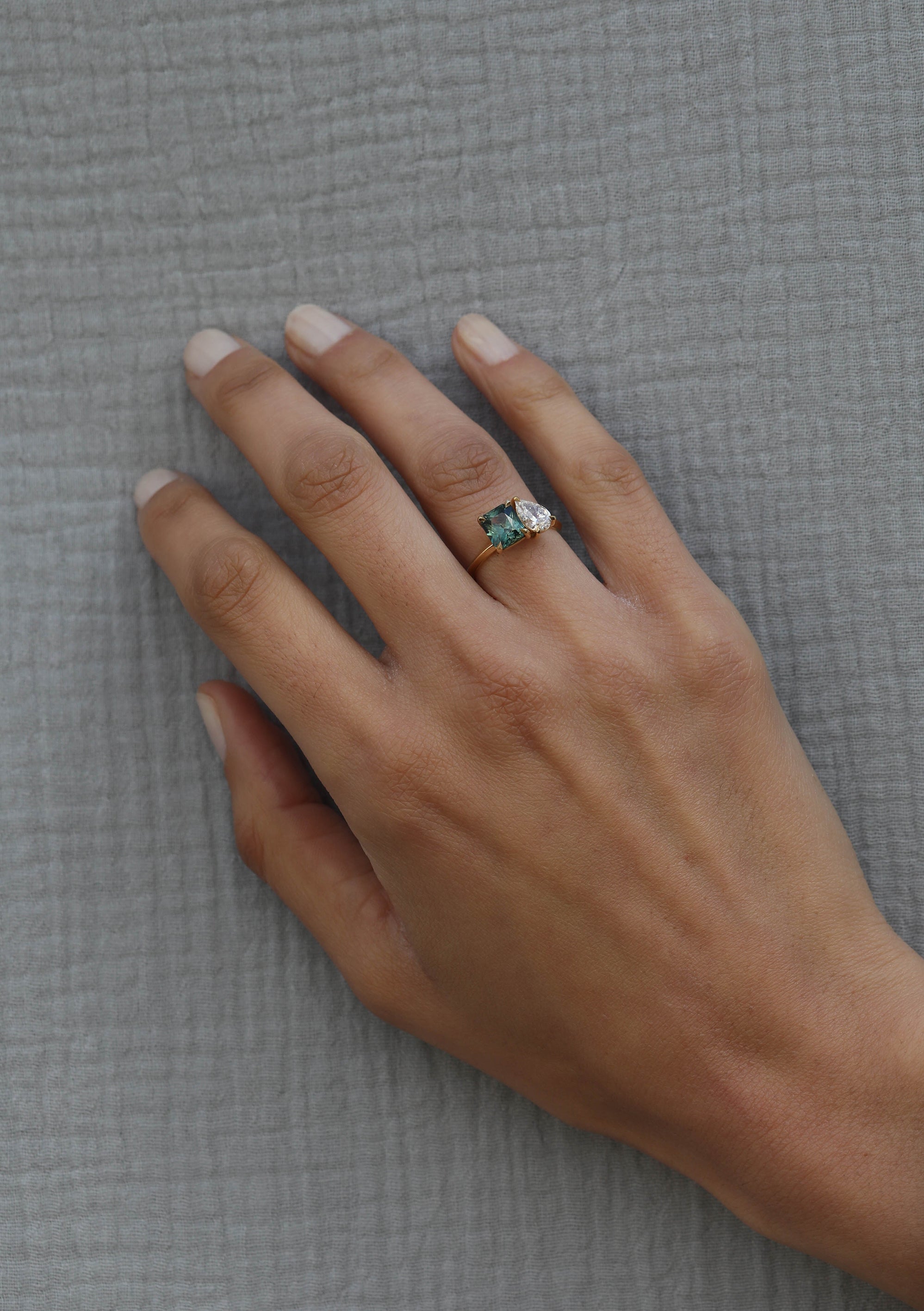 The Alexandra Ring by East London jeweller Rachel Boston | Discover our collections of unique and timeless engagement rings, wedding rings, and modern fine jewellery.