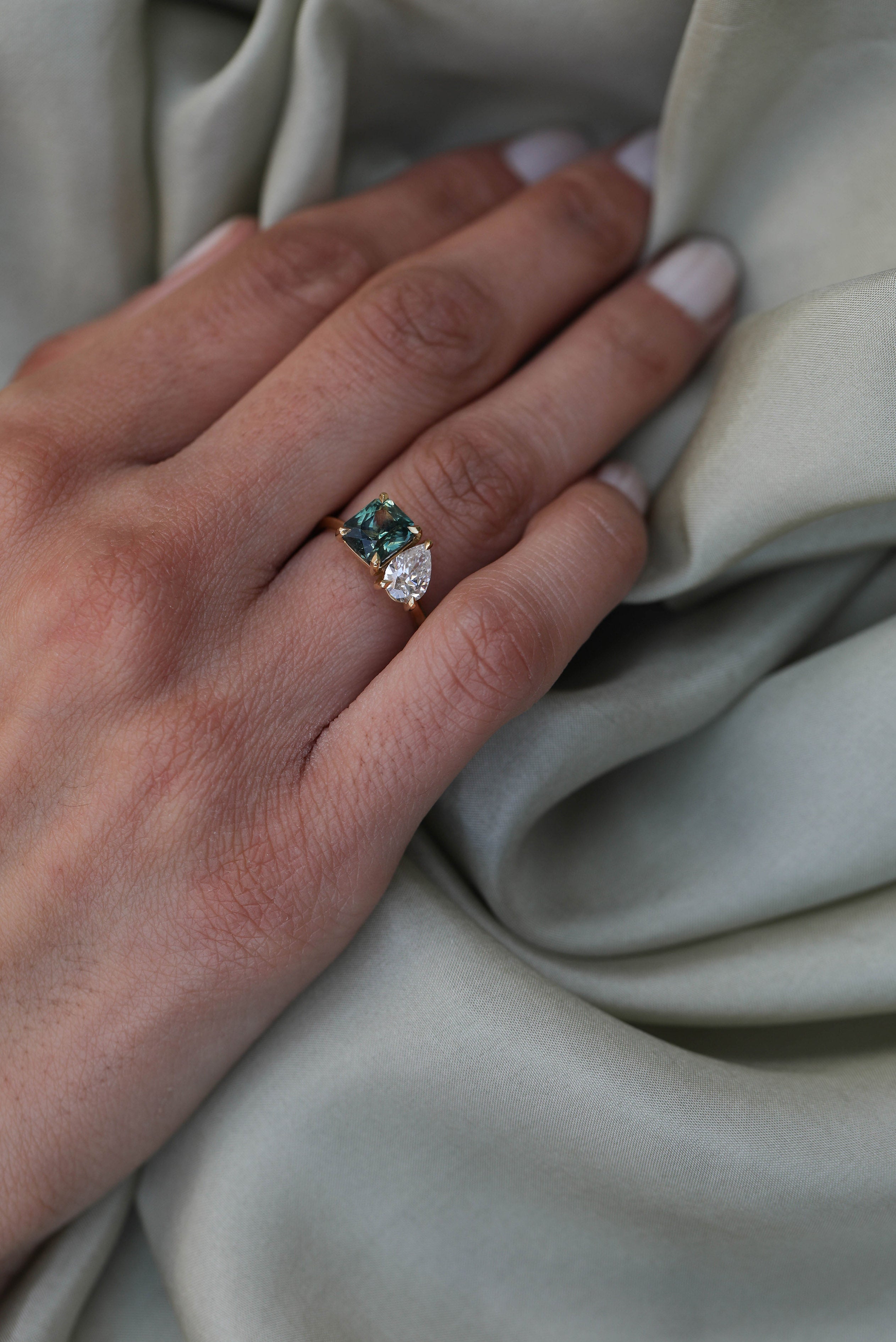 The Alexandra Ring by East London jeweller Rachel Boston | Discover our collections of unique and timeless engagement rings, wedding rings, and modern fine jewellery.